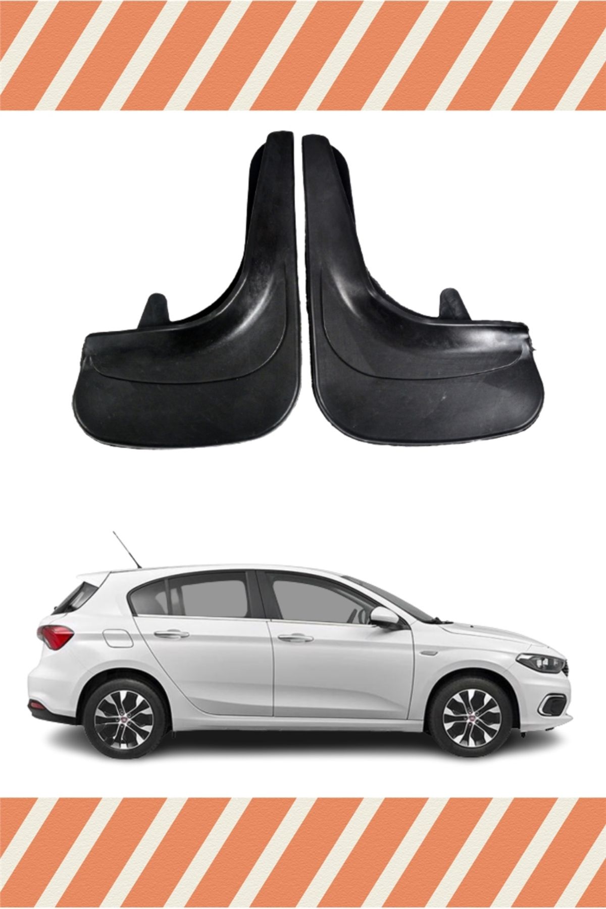 Alpax Fiat Egea HB tüm kasalar uyumlu 2’li tozluk çamurluk paçalık