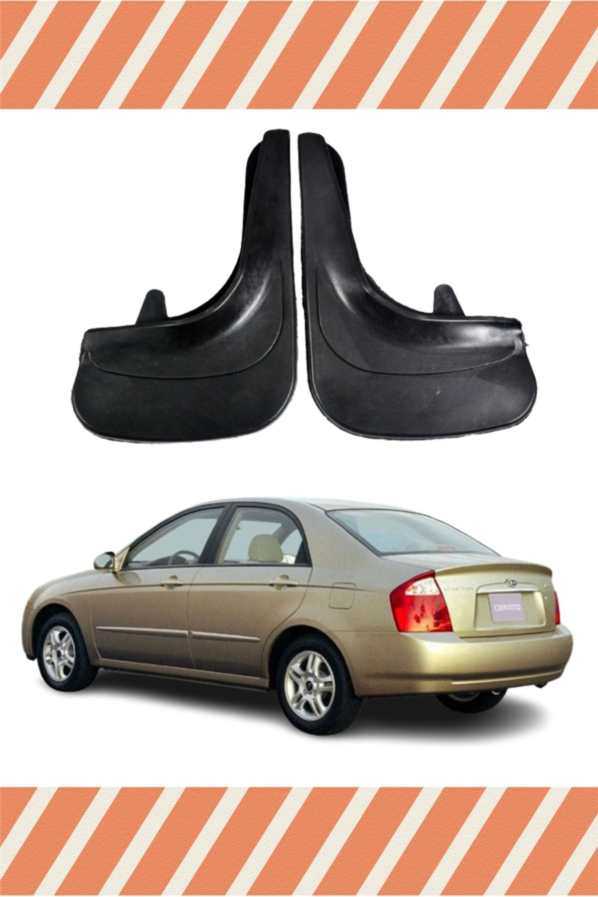 Alpax Kia Cerato 2004-2009 2’li tozluk çamurluk paçalık pratik ve şık