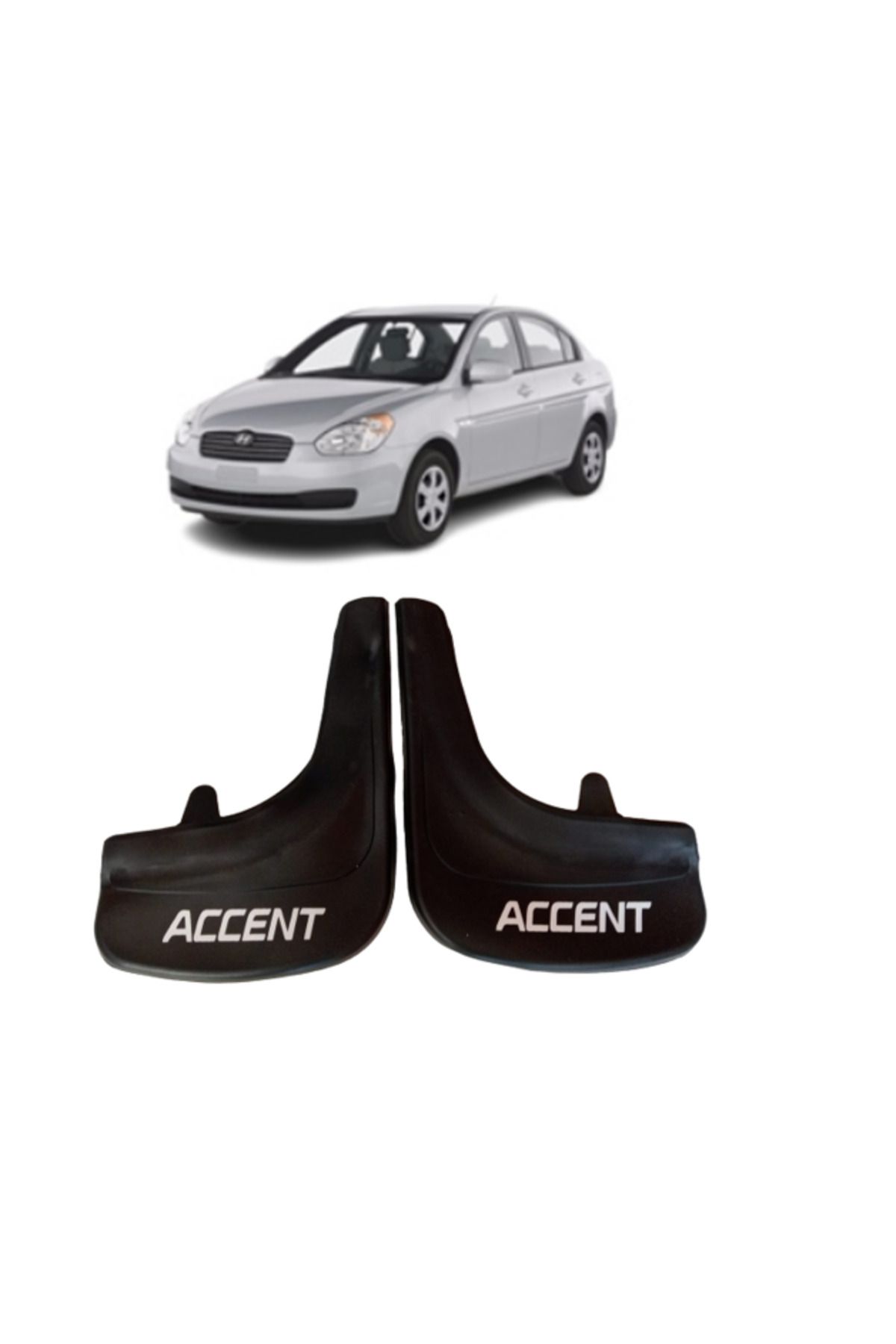 Hyundai Accent Era Accent yazılı 2'Li Tozluk Çamurluk Paçalık
