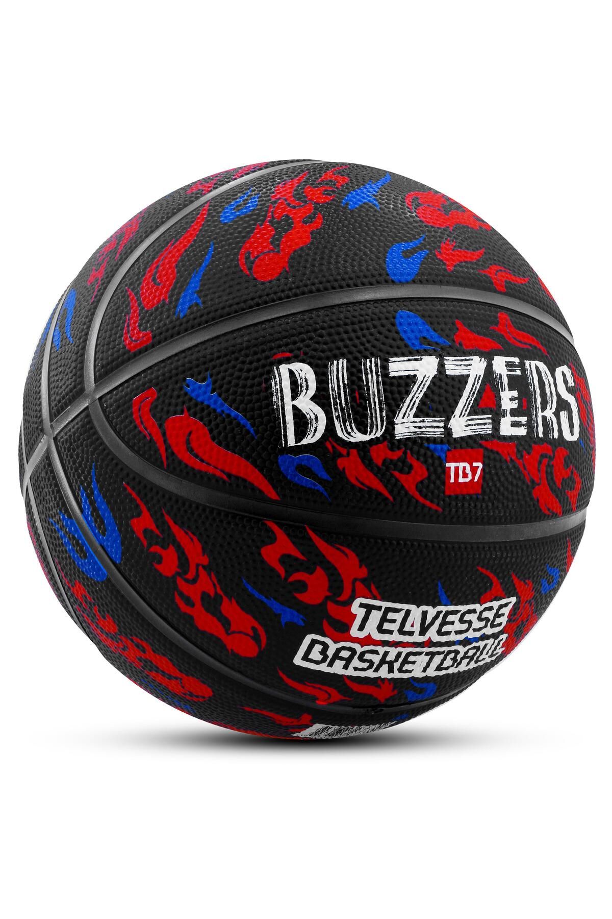 Telvesse-Graffiti Patterned Tb500 Buzzers Basketball Ball - Rubber Durable, Deep Channel Embossed No:7 1