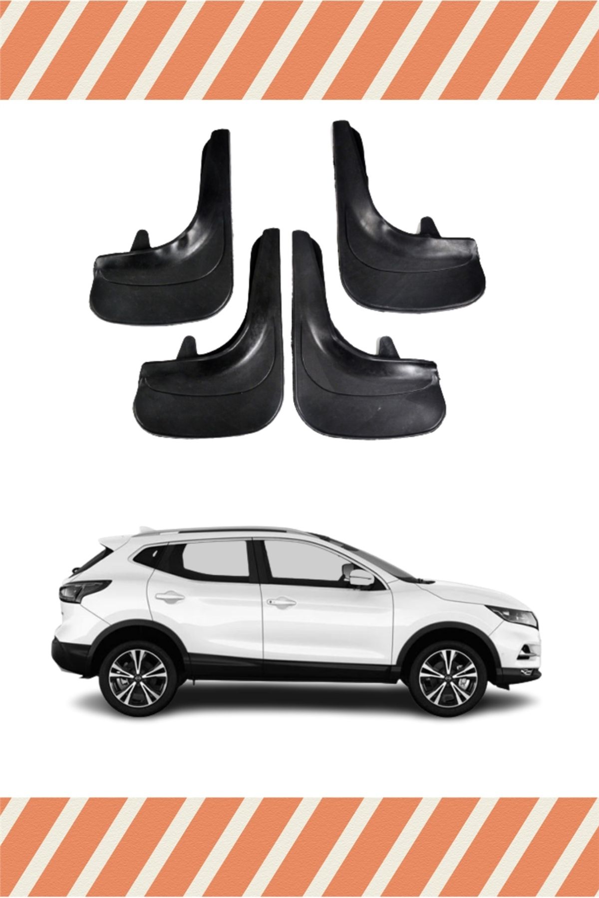 Alpax Nissan Qashqai uyumlu 4’lü tozluk çamurluk paçalık sağlam koruma sağlar