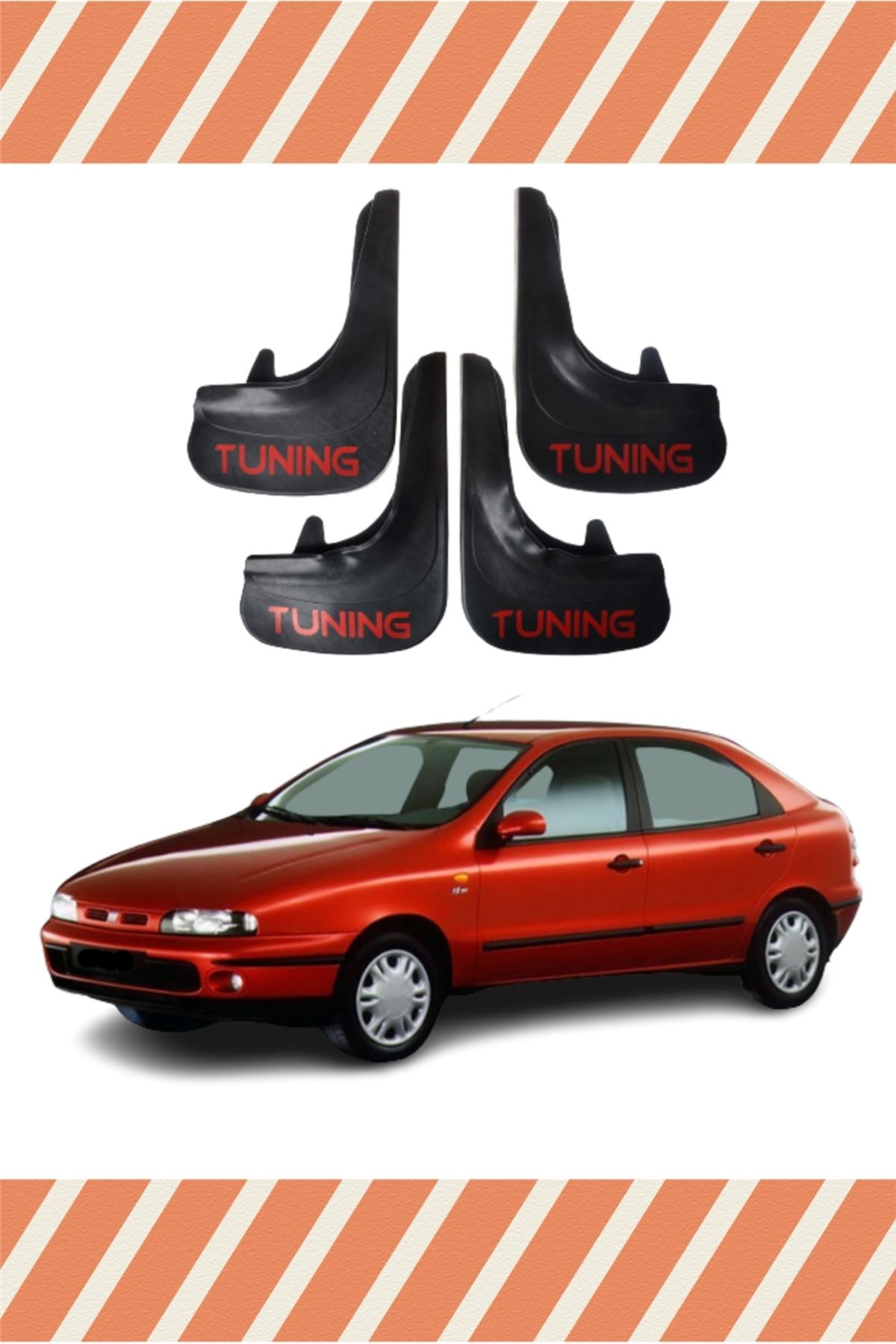 Alpax Fiat Brava tüm kasalar Tuning yazılı 4’lü tozluk paçalık