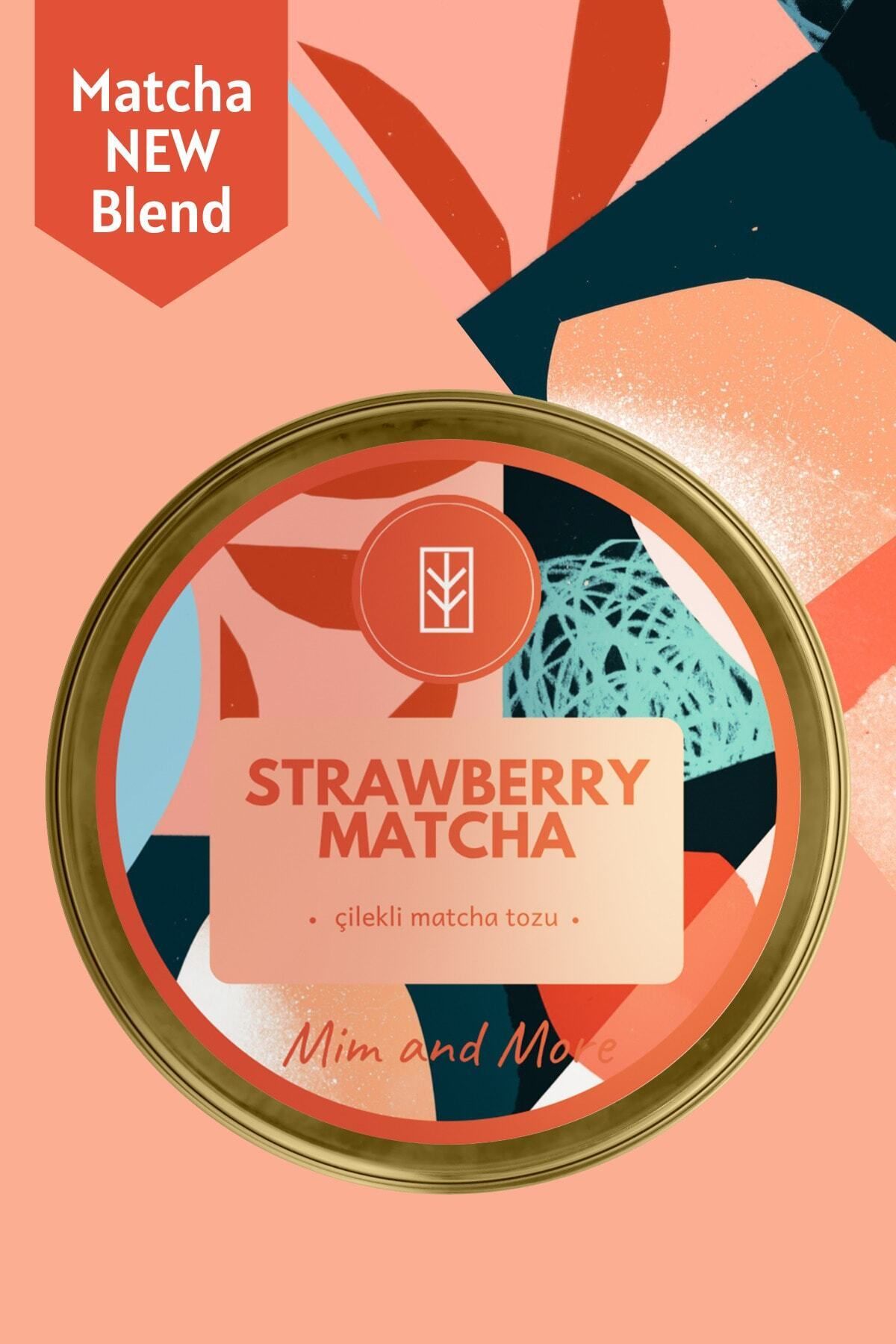 Mim and More Strawberry Matcha - Çilek Aromalı Matcha 25 gr