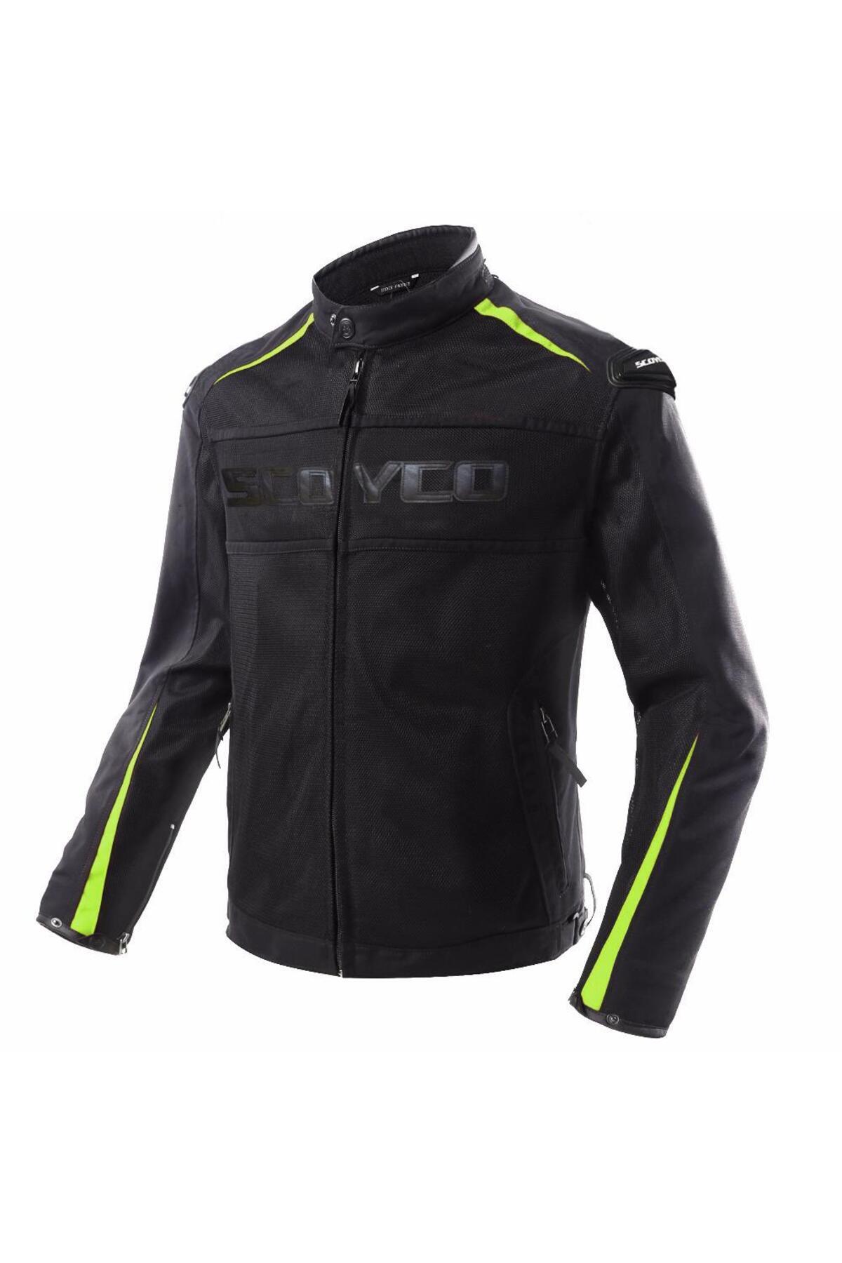 Scoyco JK63 YAZLIK KORUMALI MOTOSİKLET MONTU SİYAH NEON