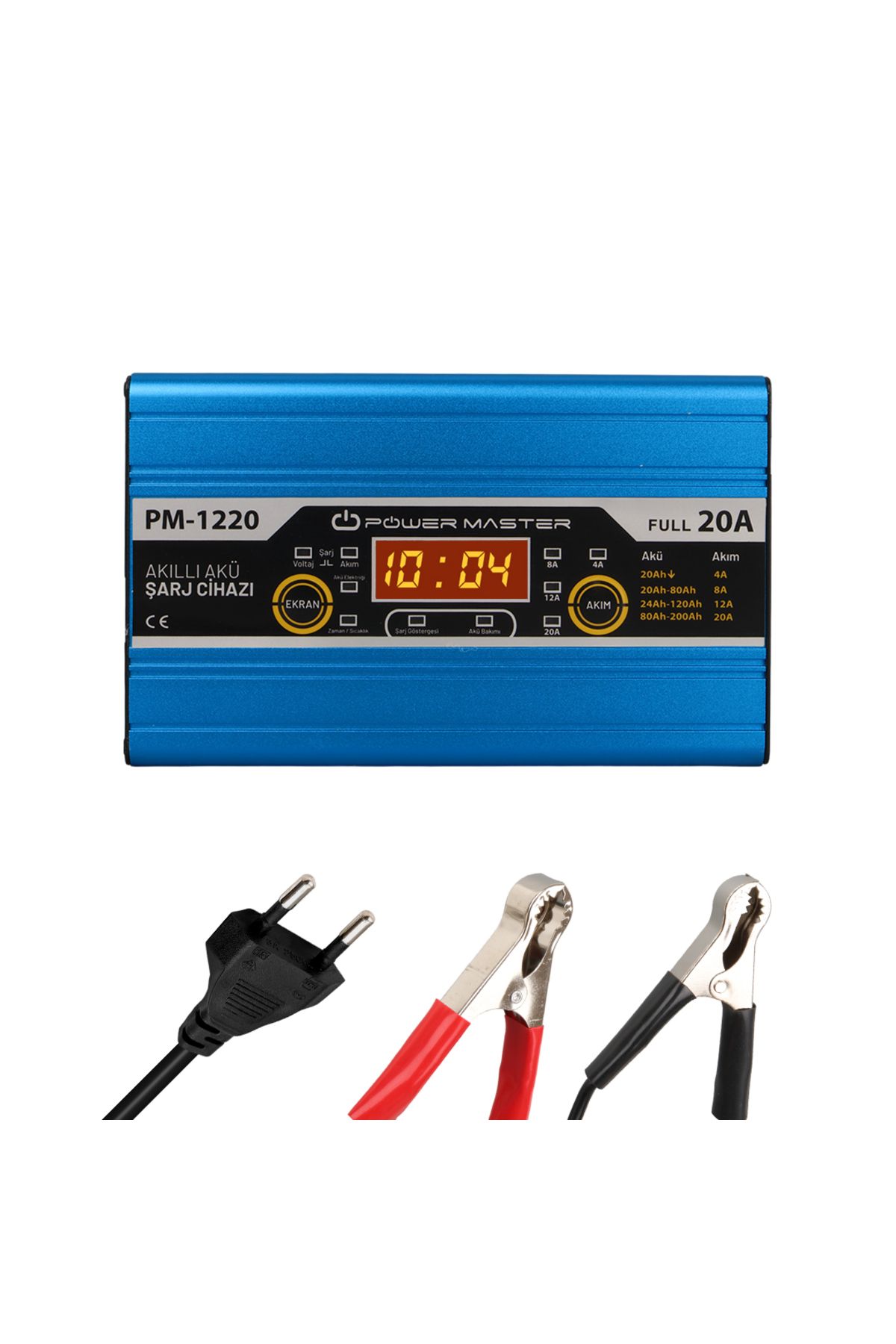 Go İthalat 12 VOLT MAX 20 AMPER LCD EKRANLI AKÜ ŞARJ CİHAZI (4738)