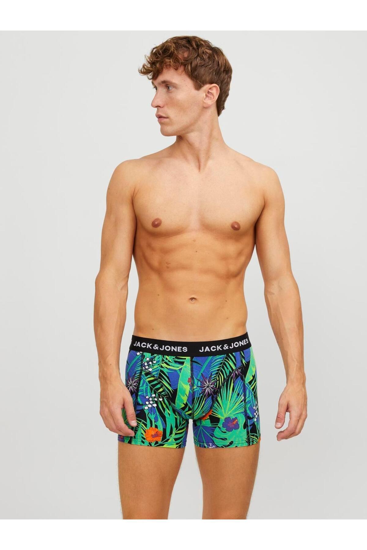 باکسر مردانه طرح دار فاق نرمال | جک اند جونز Jack & Jones TYB12246409180417146 - تصویر 5