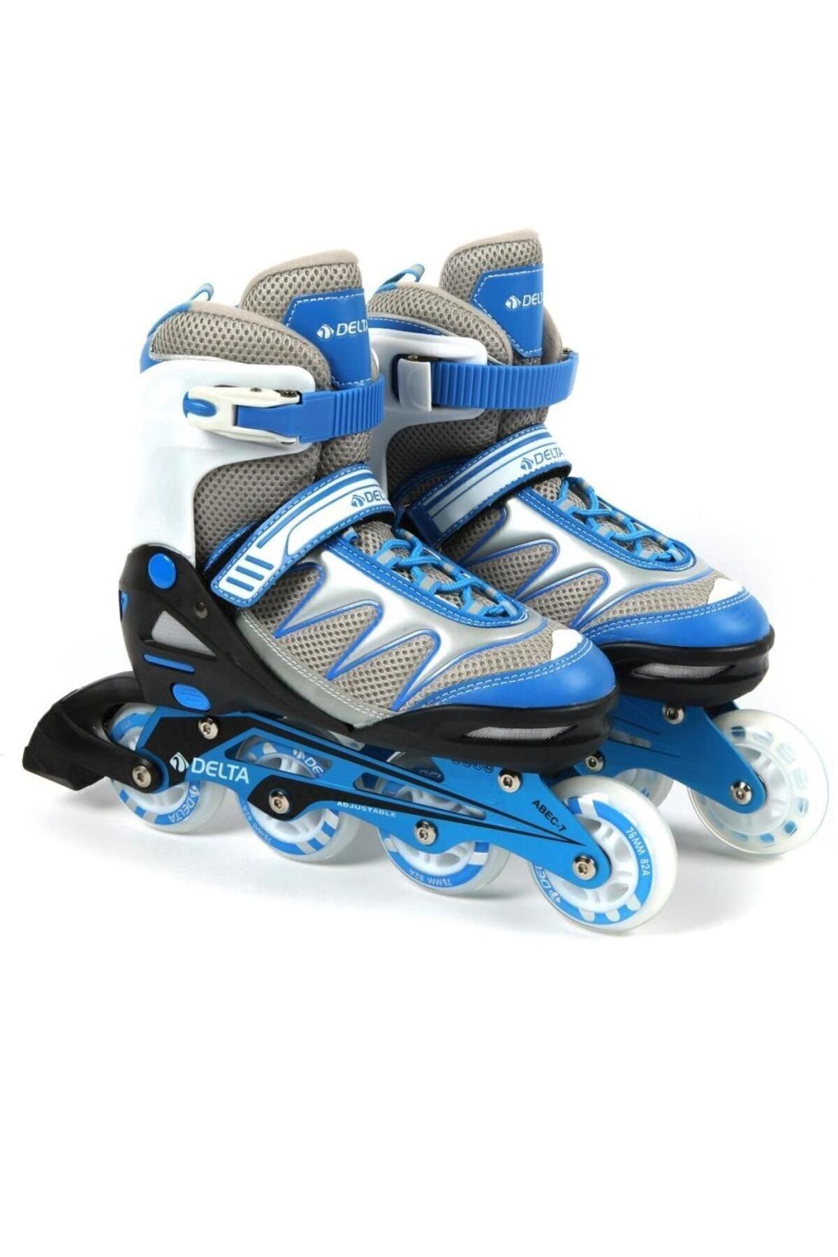 teknotrust Mavi Mega 436 Inline Skates Silikon Teker Deluxe Paten Tek Sıra