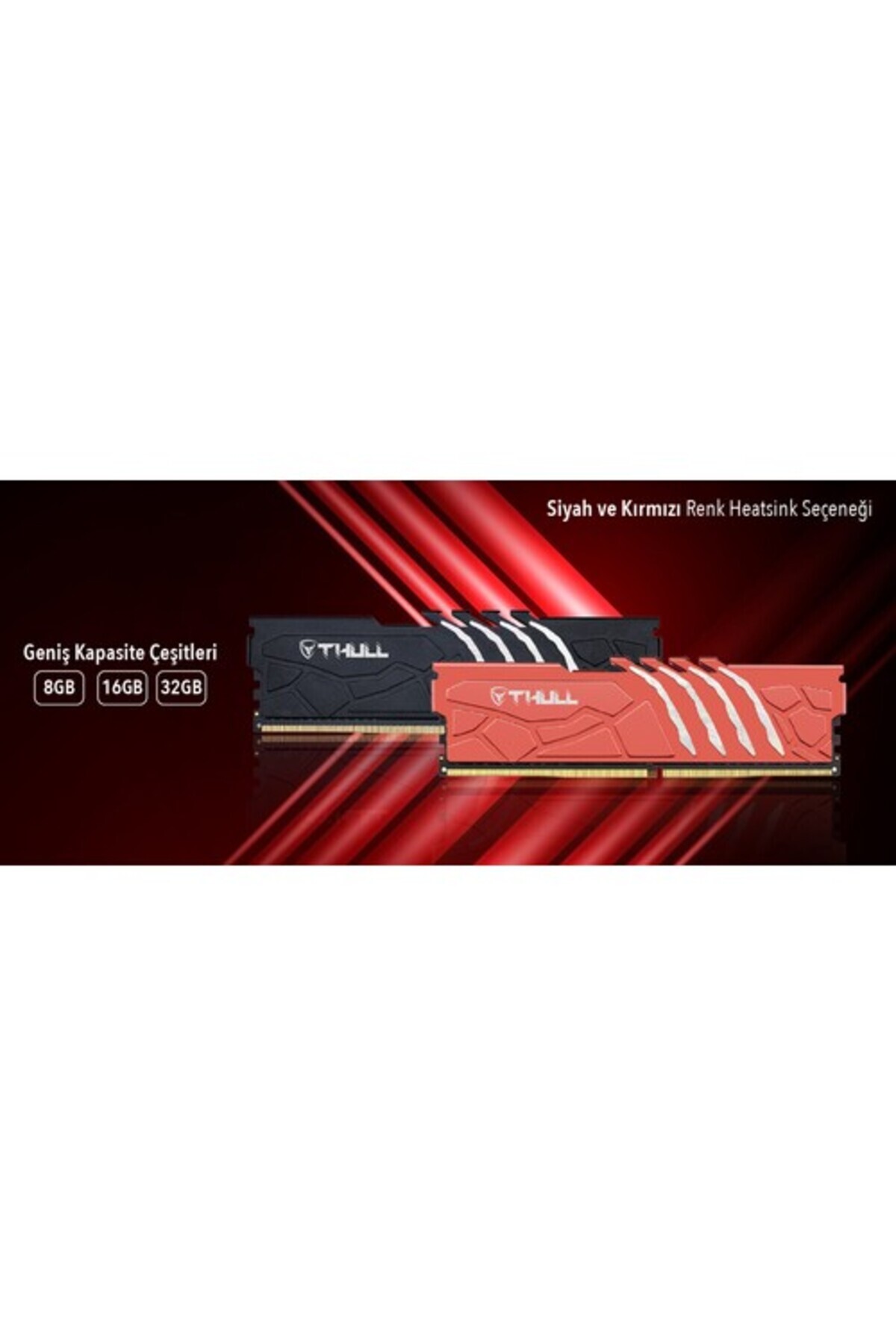 THULL-Vortex 16Gb 3200Mhz Cl16 1.35V Black Heatsink Ddr4 Ram Thl-Pcvtx25600D4-16G-B 4
