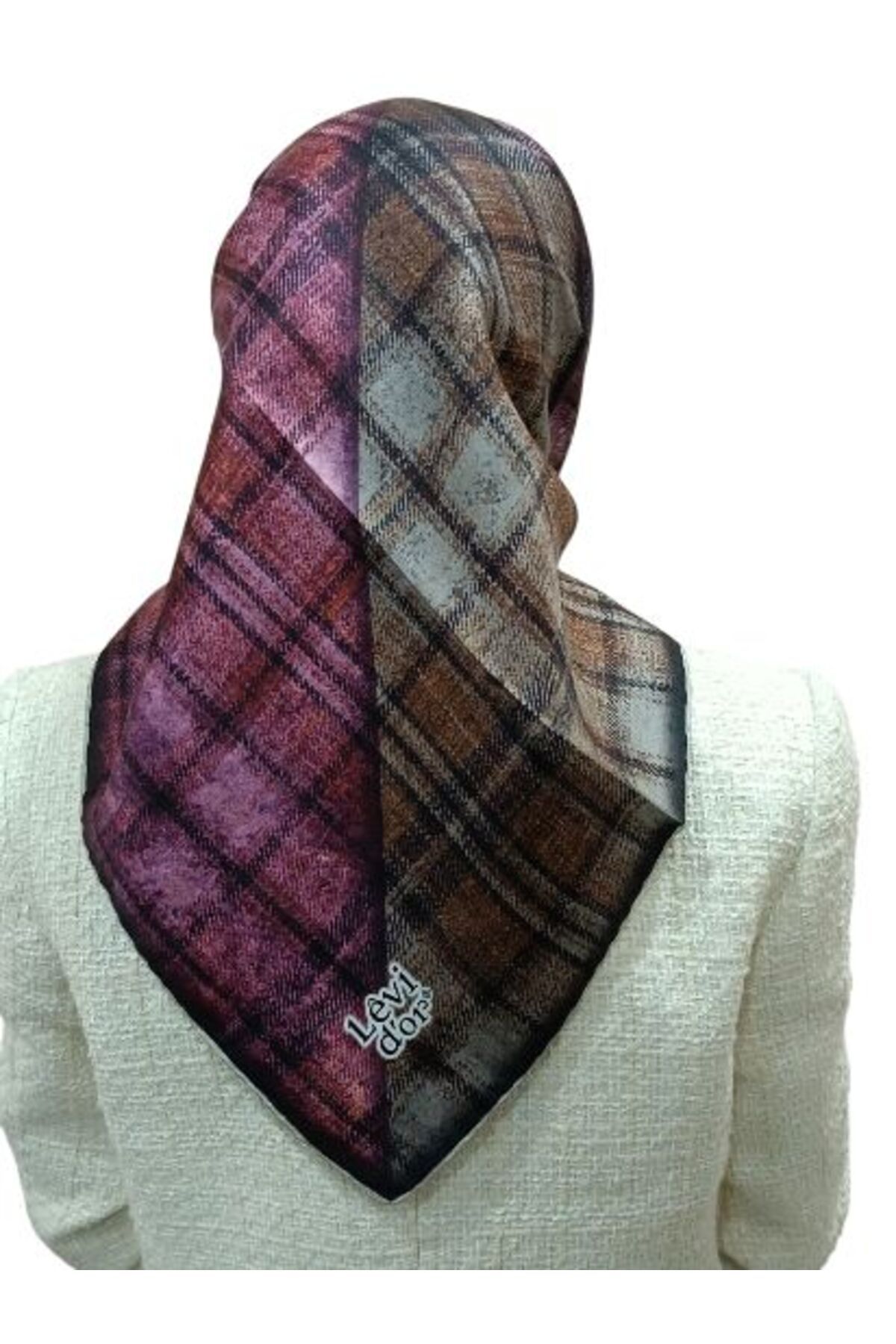 Levidor-Levidor İ-3811 Twill Silk Scarf 3