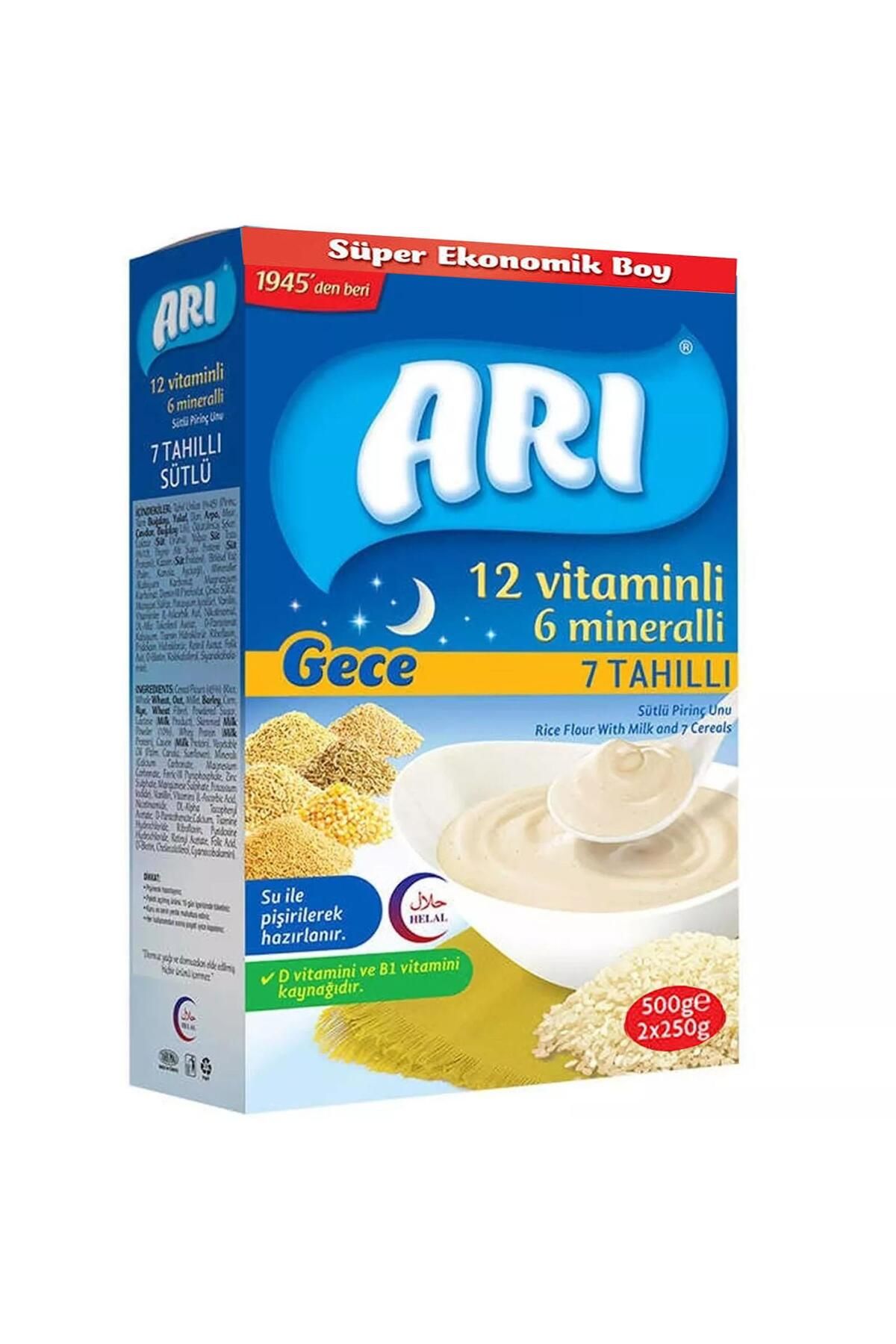 ARI Mama Gece 7 Tahıllı 12 Vitamin 6 Mineralli Pirinç Unu 500 gr