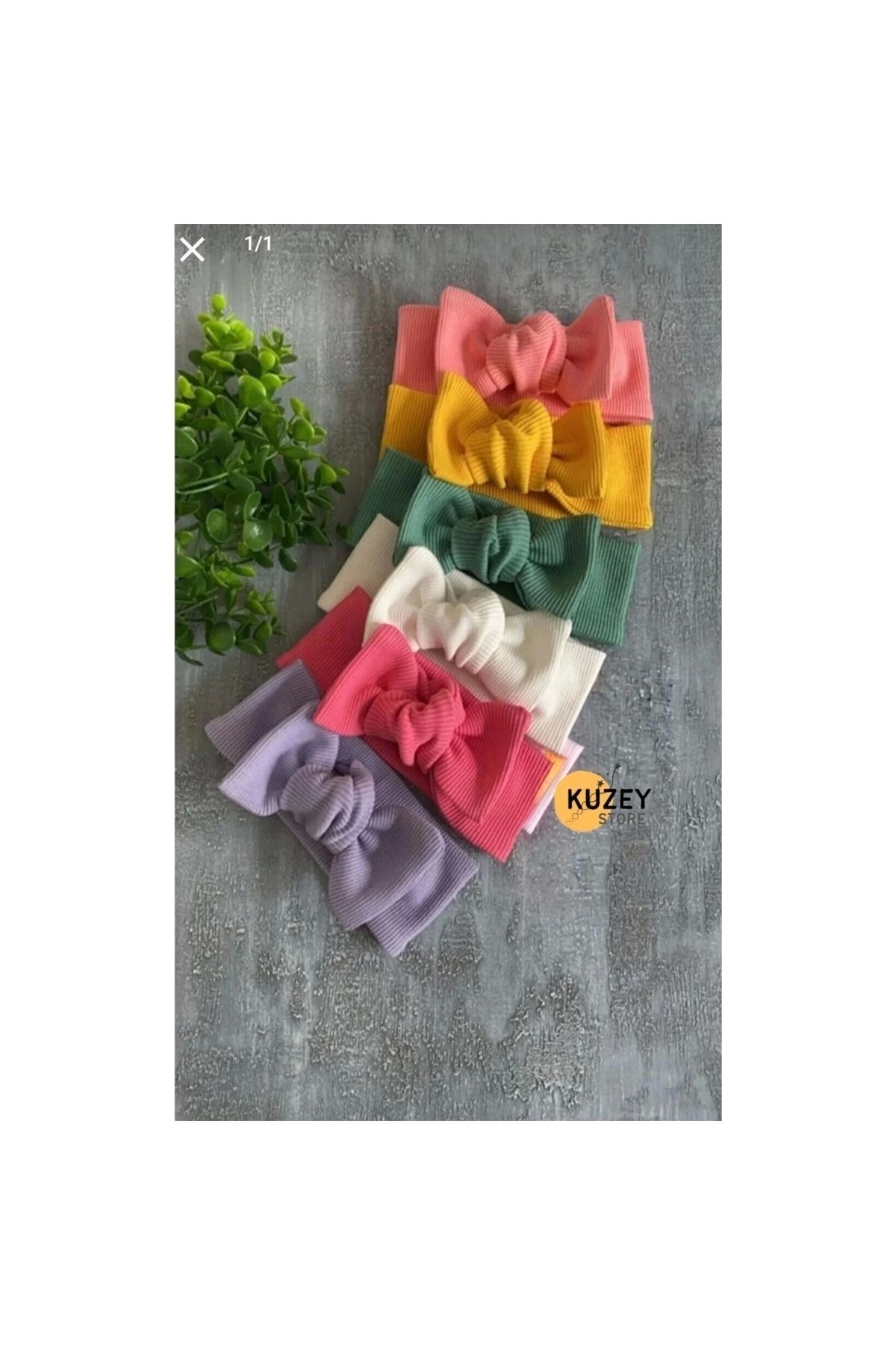 KUZEY STORE Kız Bebek 6lı Bandana Seti