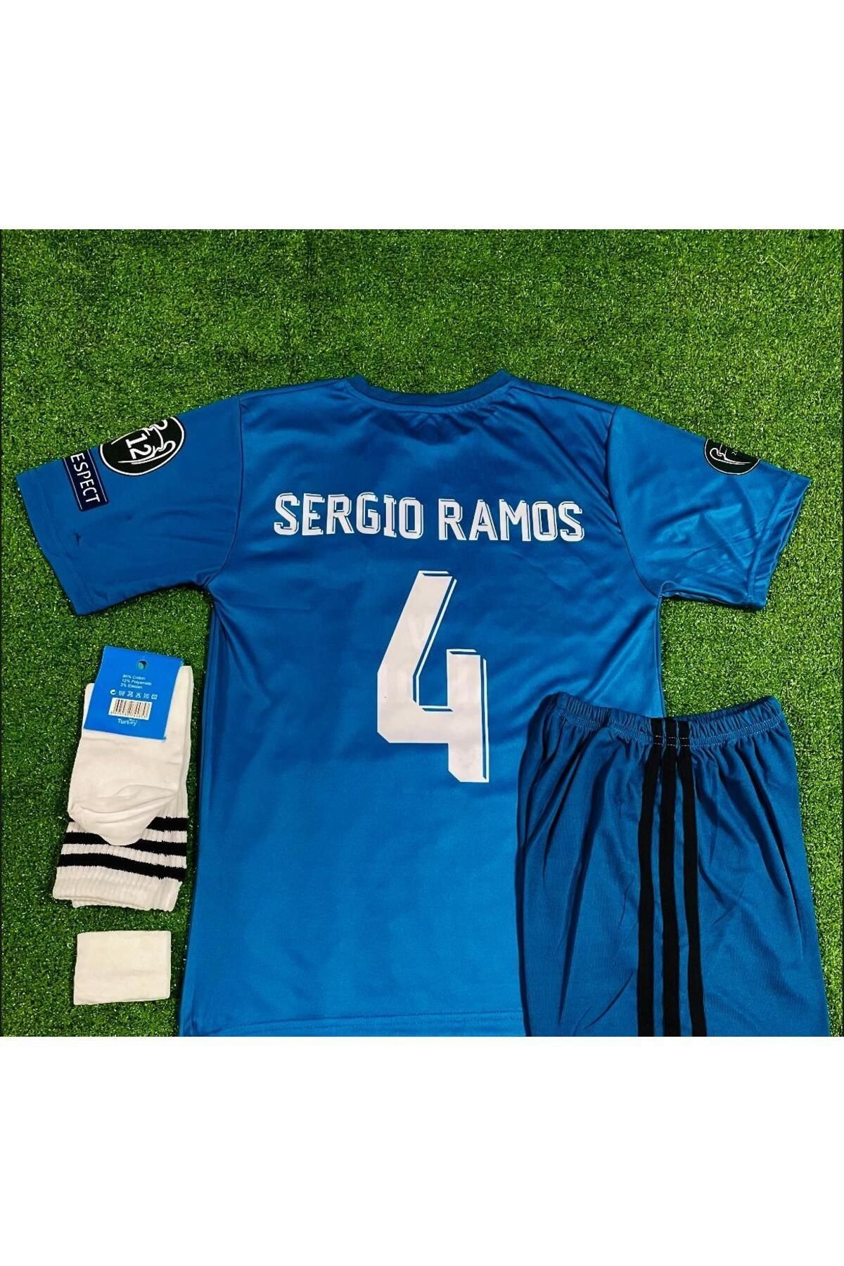 AJAX STAR 2017/18 Sergio Ramos Turquoise Kids Jersey ست 4 تایی