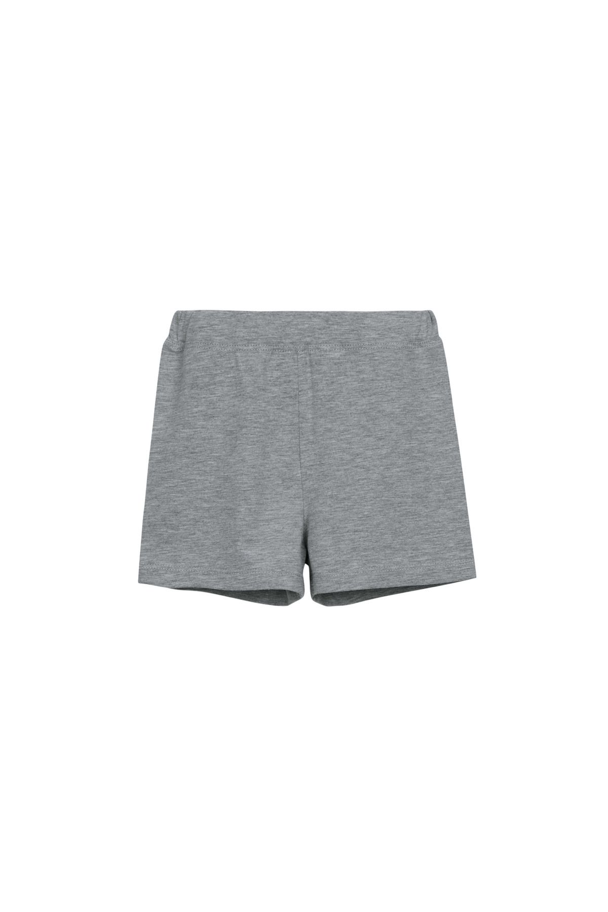 LOVETTI-Gray Basic Girls' Dance Shorts 1