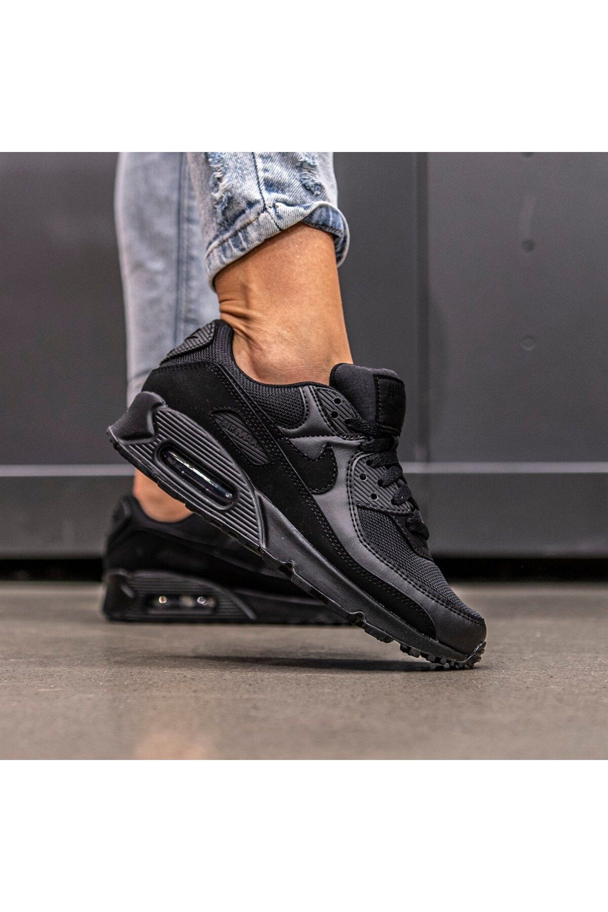 Nike-W Air Max 90 Men's Black Sports Shoes Cq2560-002 7