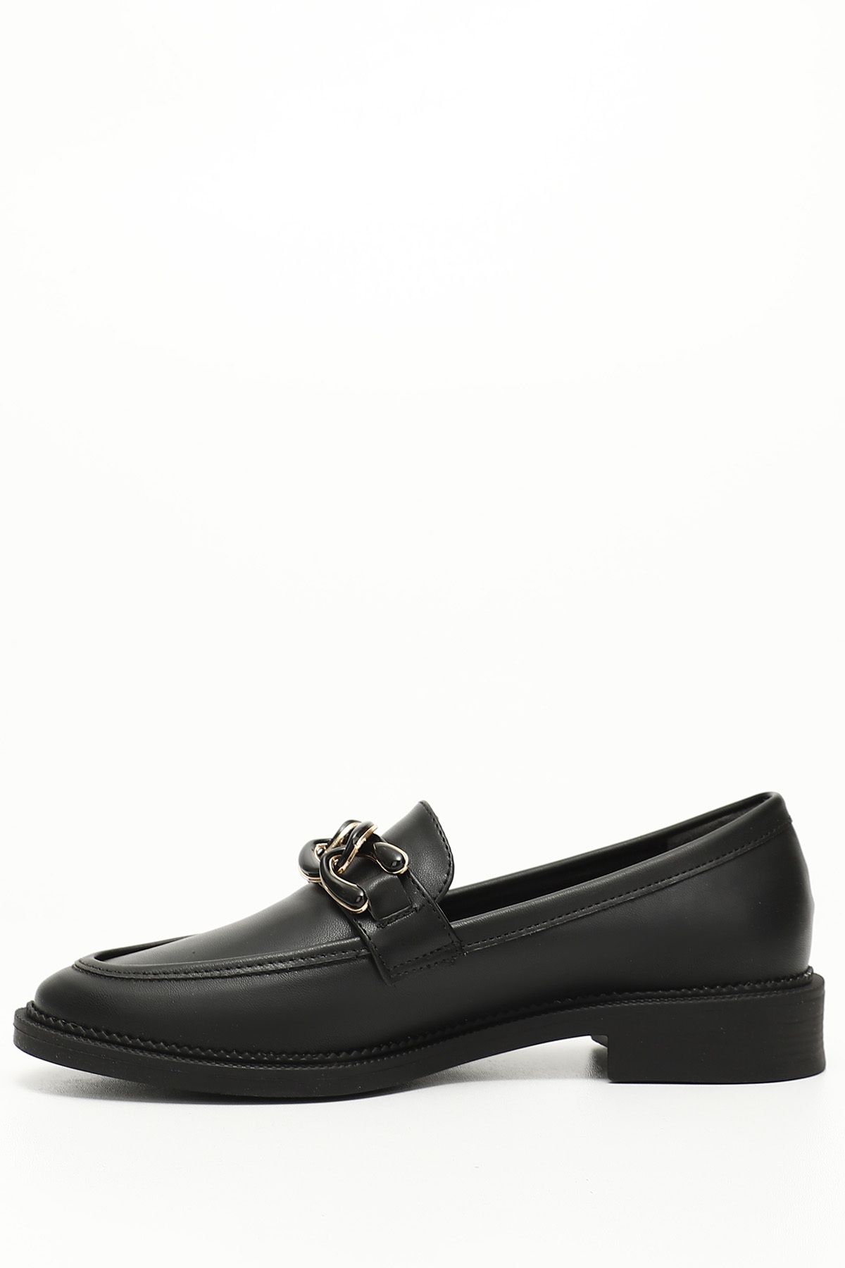 GÖNDERİ(R)-Damen Schwarz Schnalle Loafer Schuhe 4