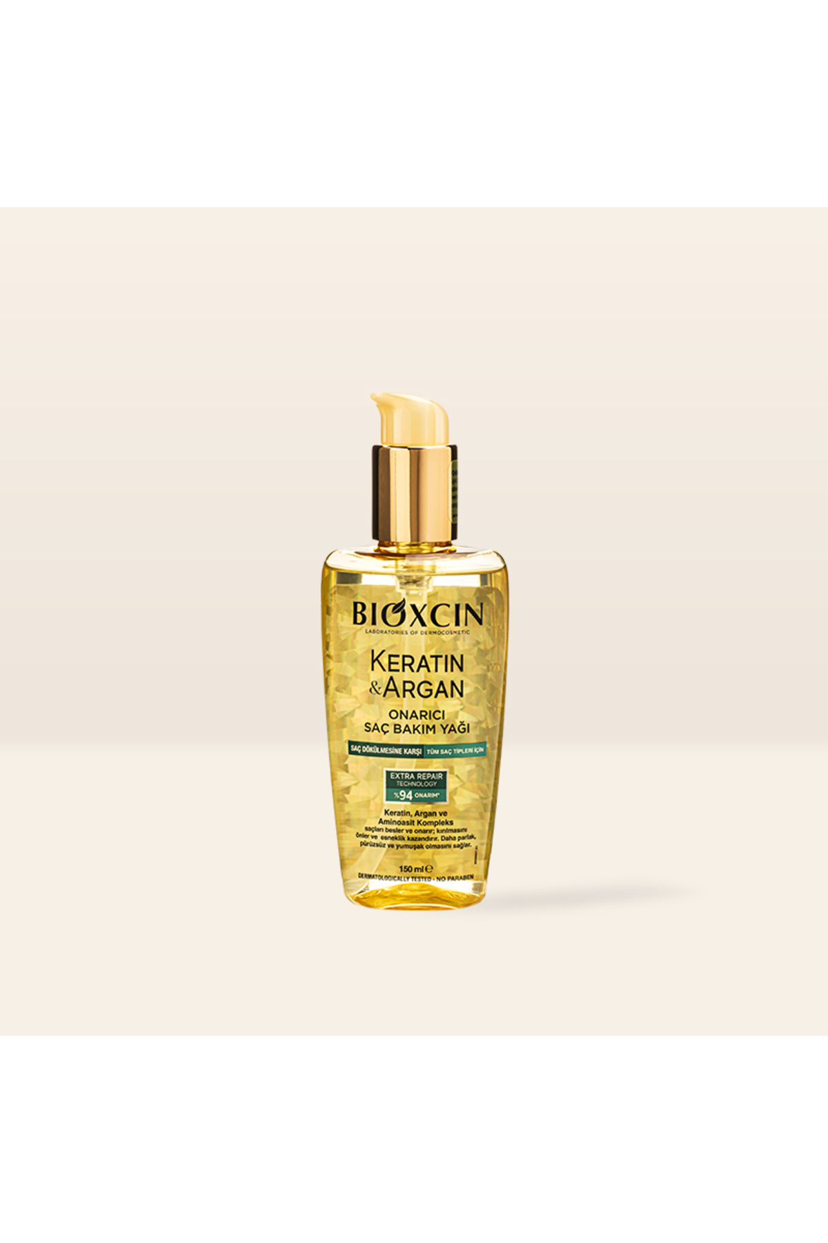 Bioxcin Keratin Argan Besleyici Onarıcı Saç Bakım Yağı 150 ml - Yıpranmış Ve Hassas Saçlar 150 ml — kera