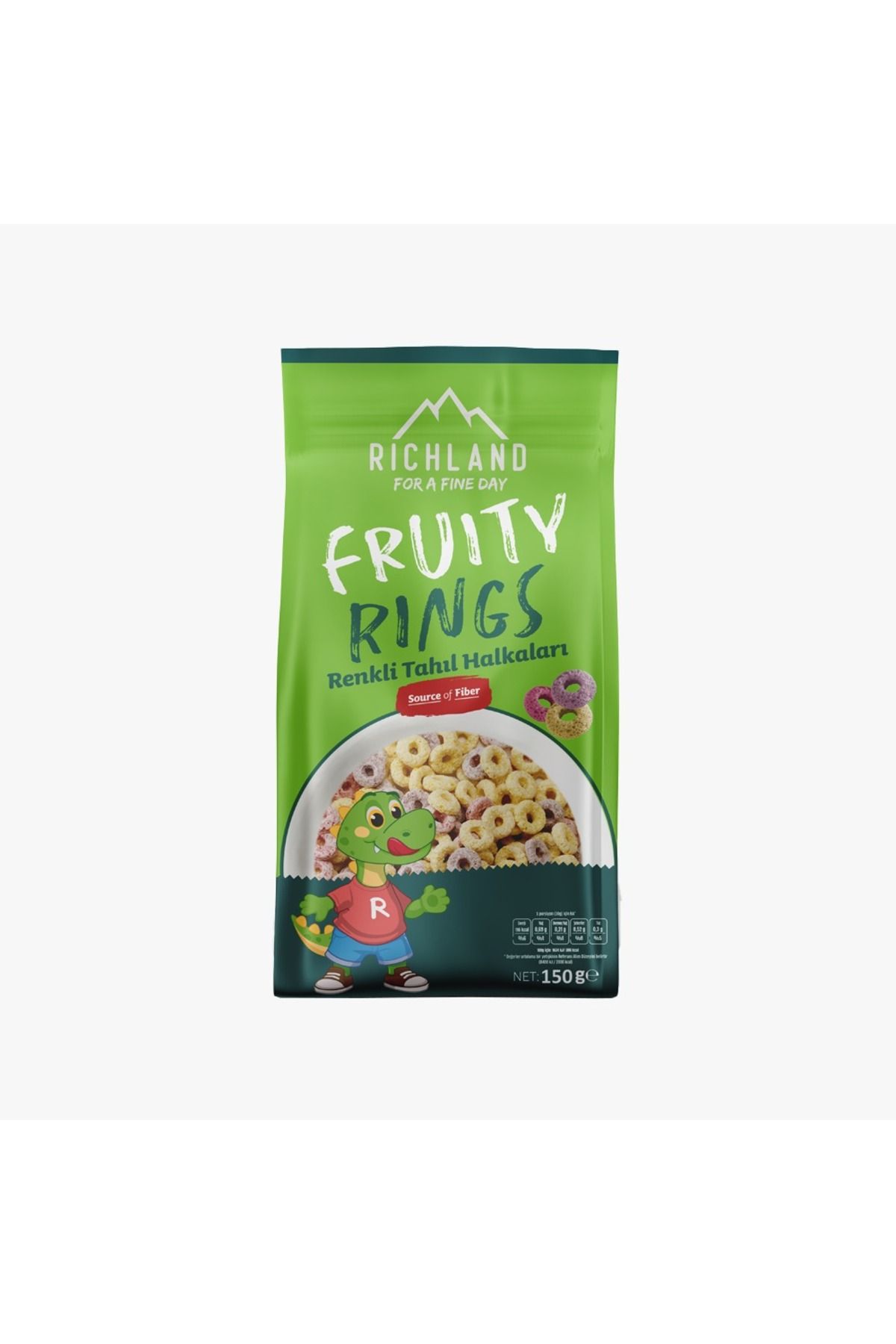 Richland Fruity Rings Renkli Tahıl Halkaları 150 G