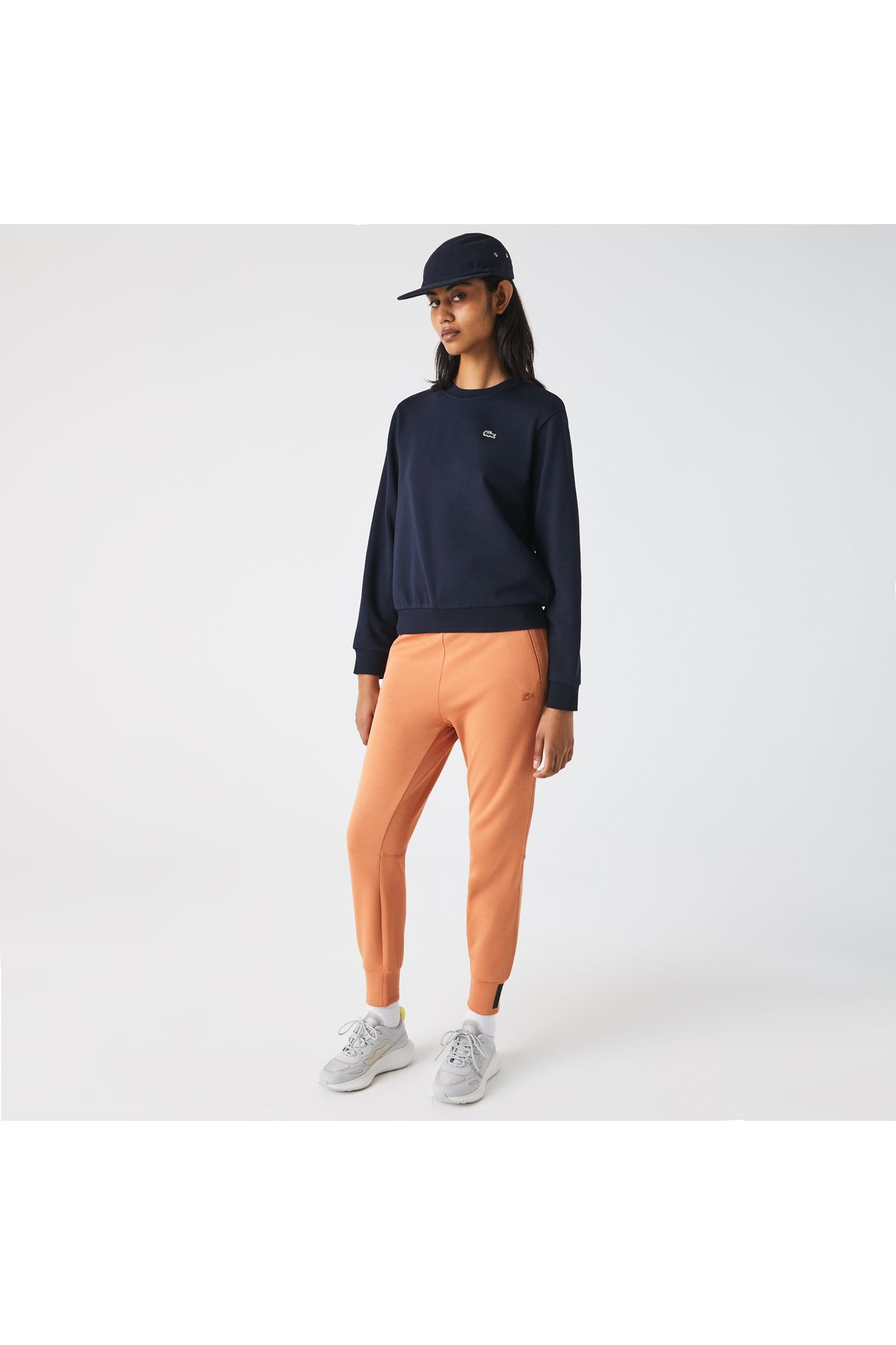 Lacoste Kadın Regular Fit Bisiklet Yaka Lacivert Sweatshirt