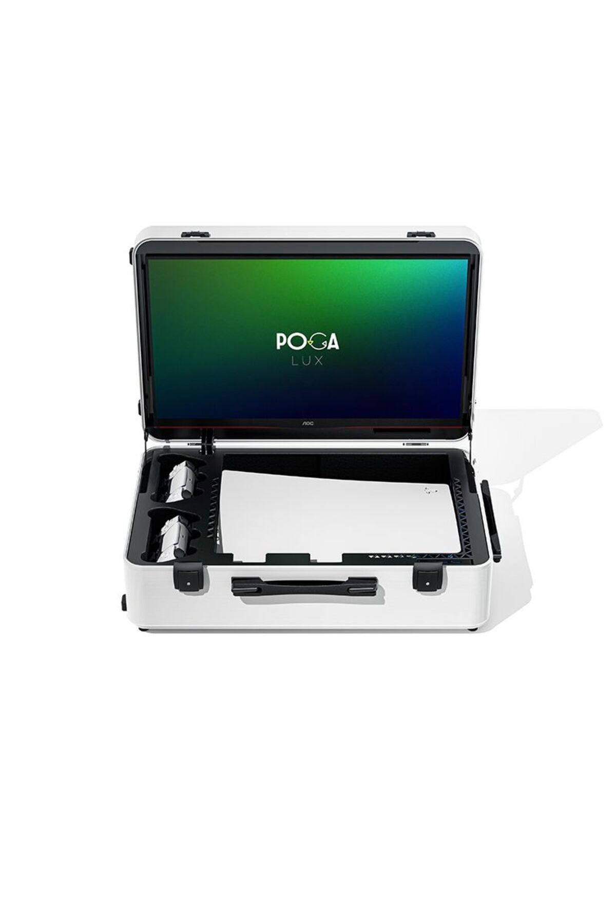 POGA-Indigaming POGA Lux 24" Portable Gaming Monitor PlayStation PS5 - White 2