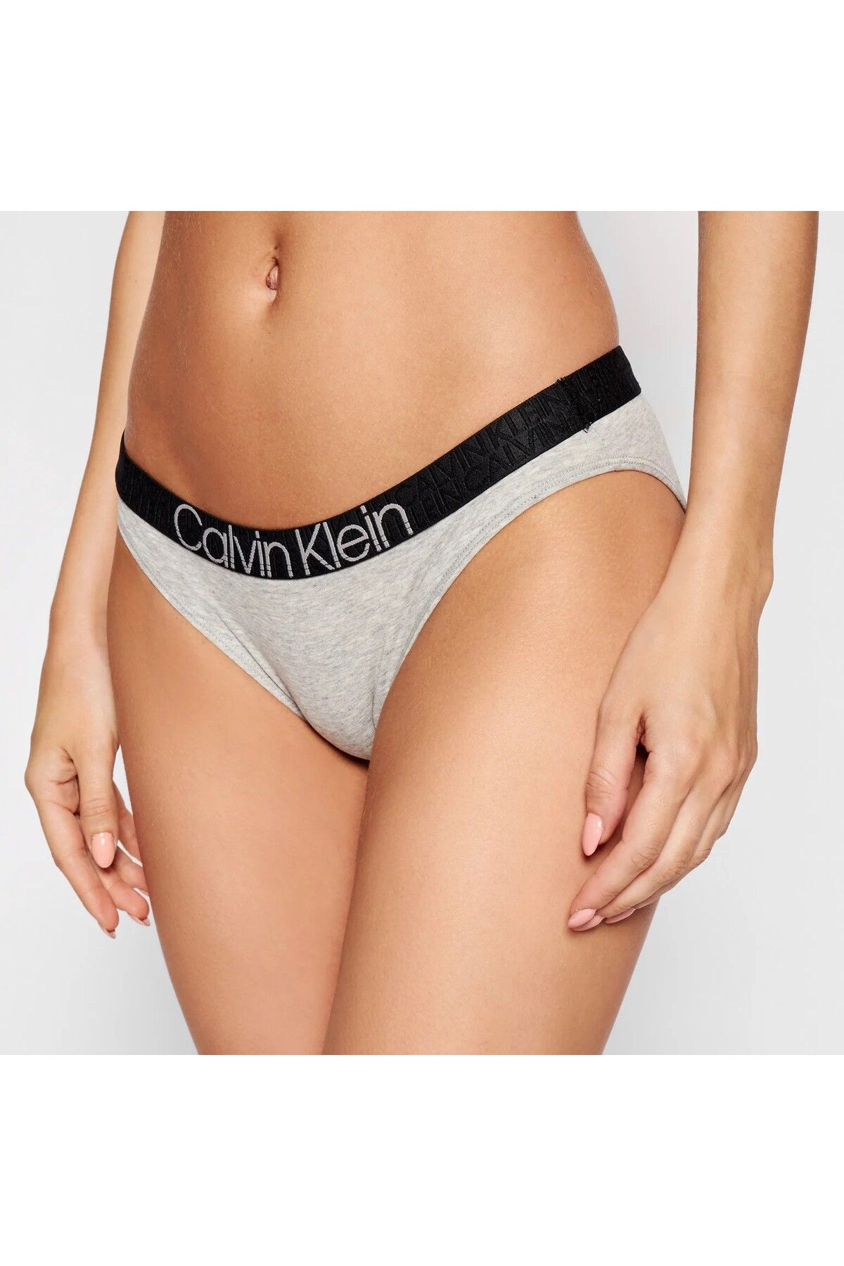 Calvin Klein Kadın Gri Grey Heather Bikini Altı