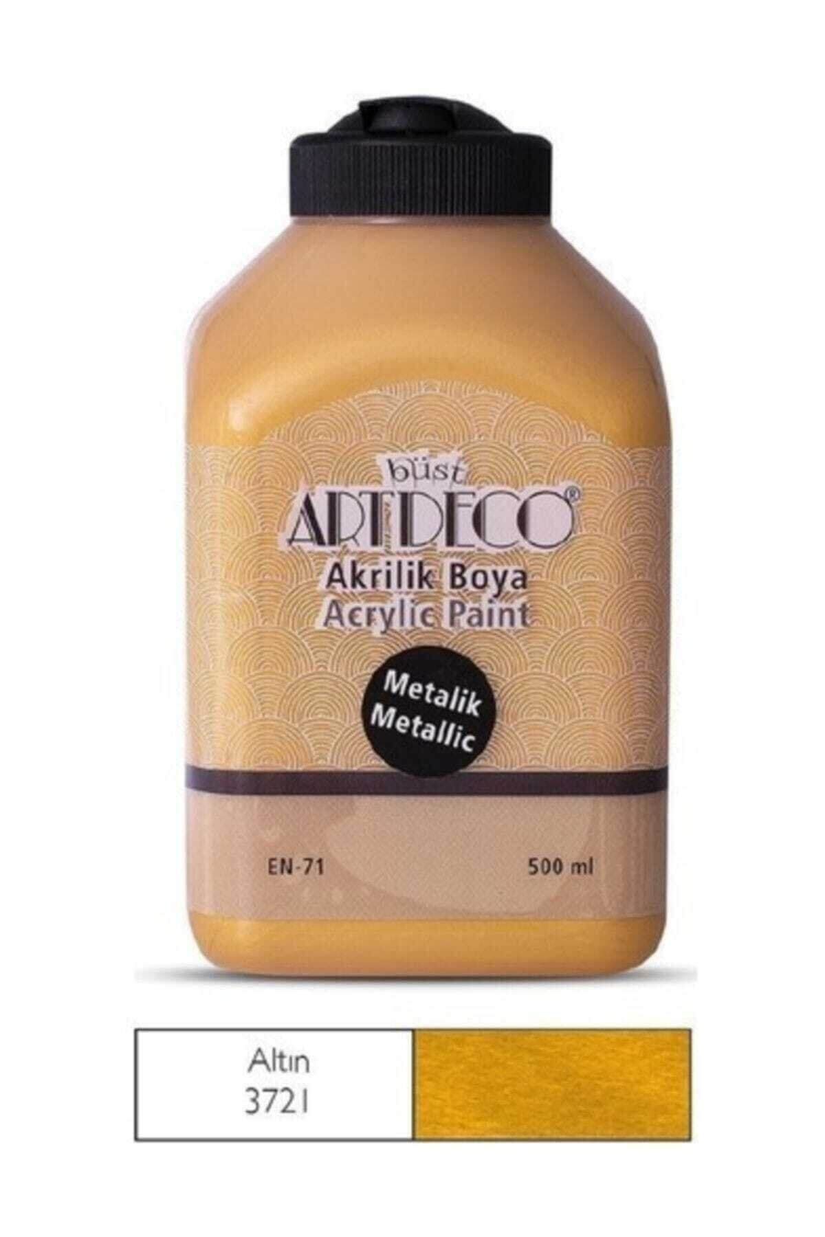 Artdeco Metalik Akrilik Boya 500ml Altın 3721