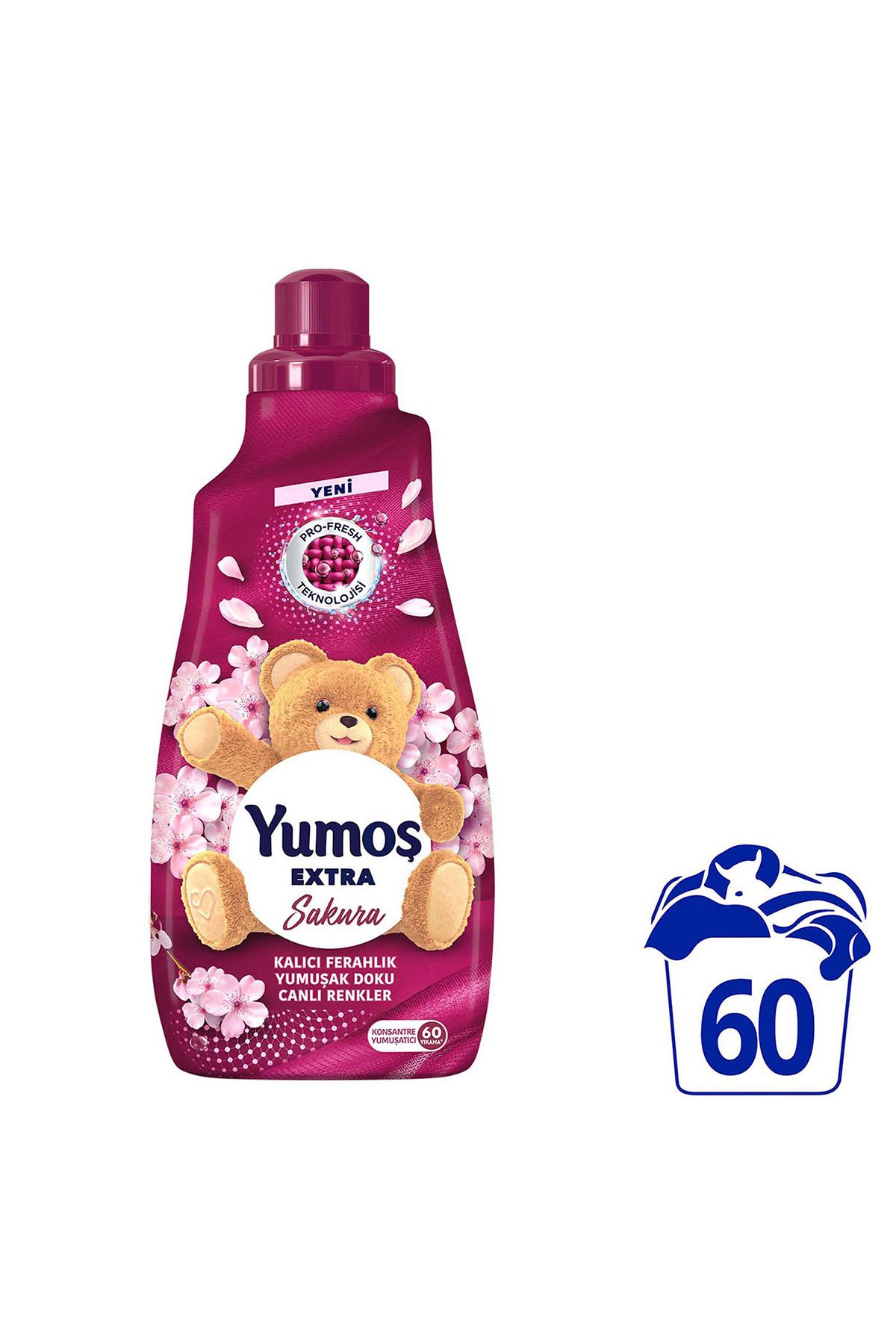 Yumoş Extra Konsantre Çamaşır Yumuşatıcı Sakura1440 ml 60 Yıkama X1