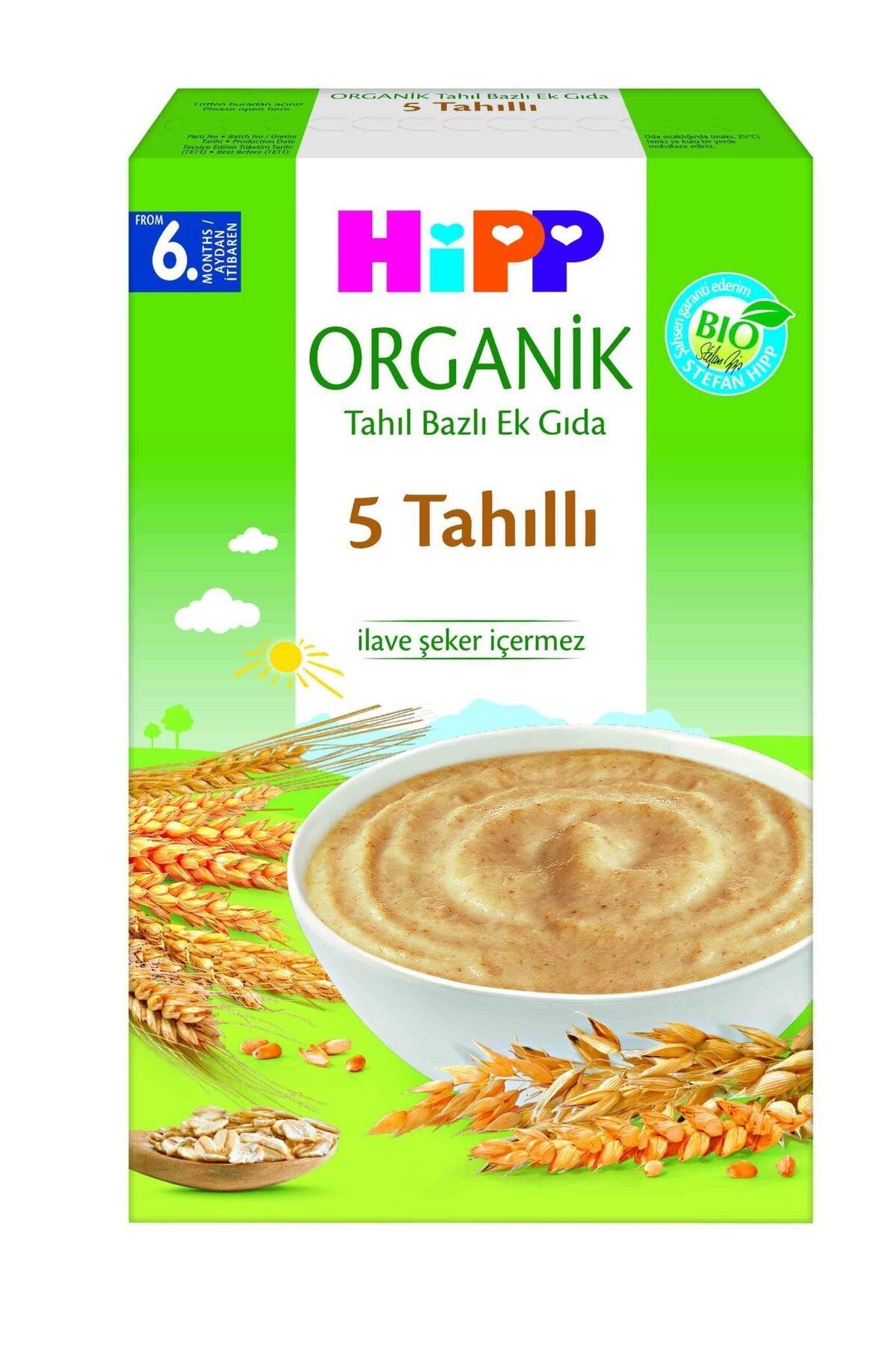 Hipp Organik 5 Tahıllı Tahıl Bazlı Kaşık Maması 200gr