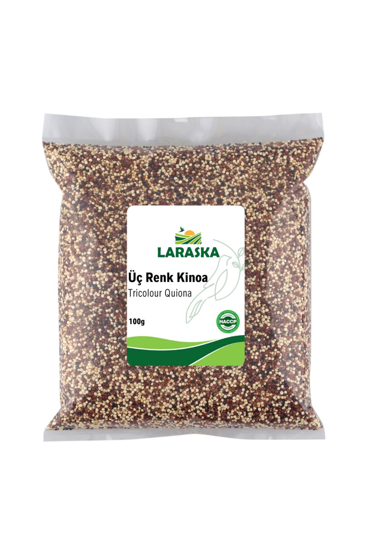 Laraska Üç Renk Kinoa 100g - Tricolour Quinoa 100g (Beyaz-Siyah-Kırmızı)