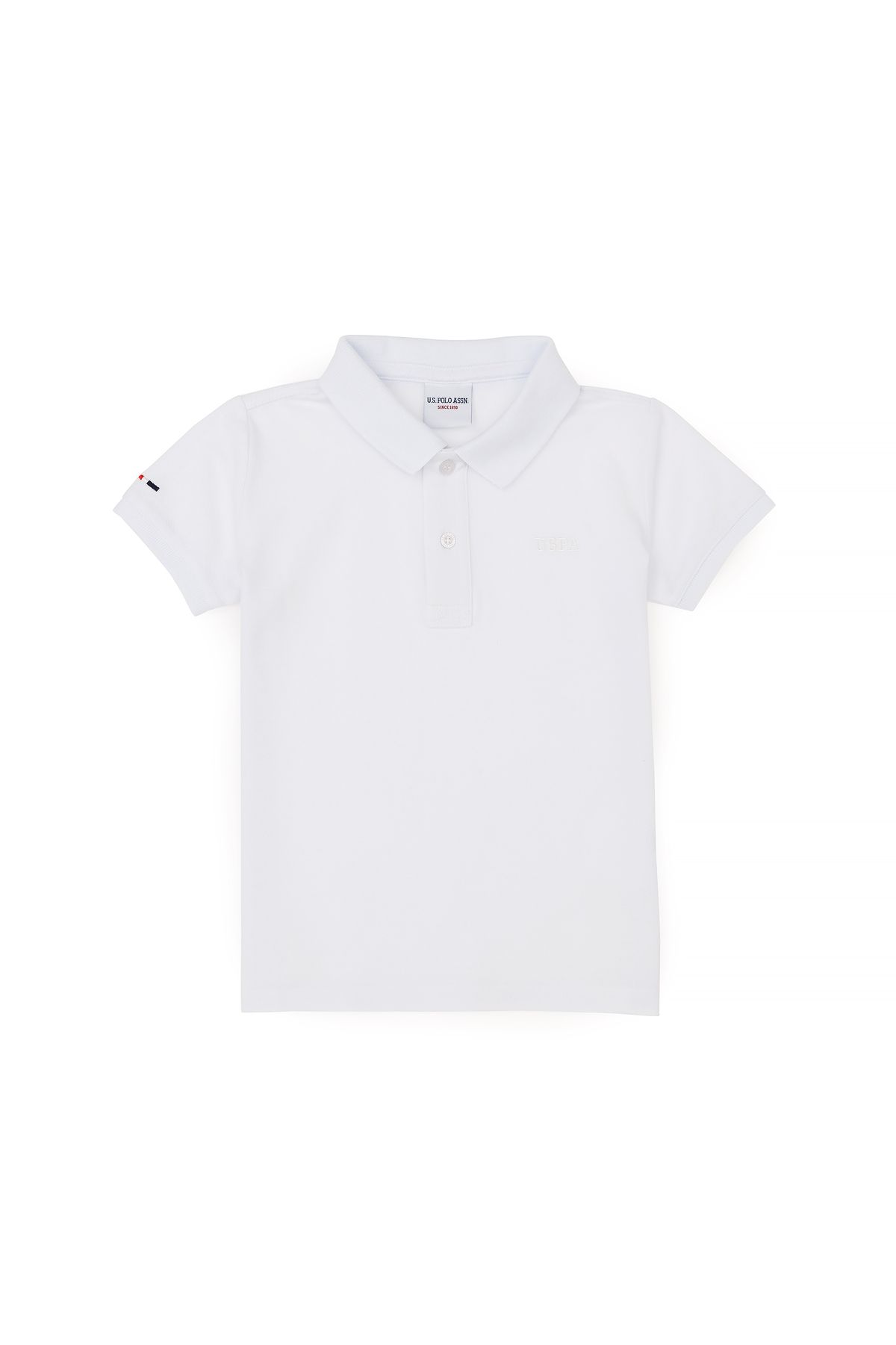 U.S. Polo Assn.-Λευκό μπλουζάκι με γιακά αγοριού πόλο50292129-VR013 5
