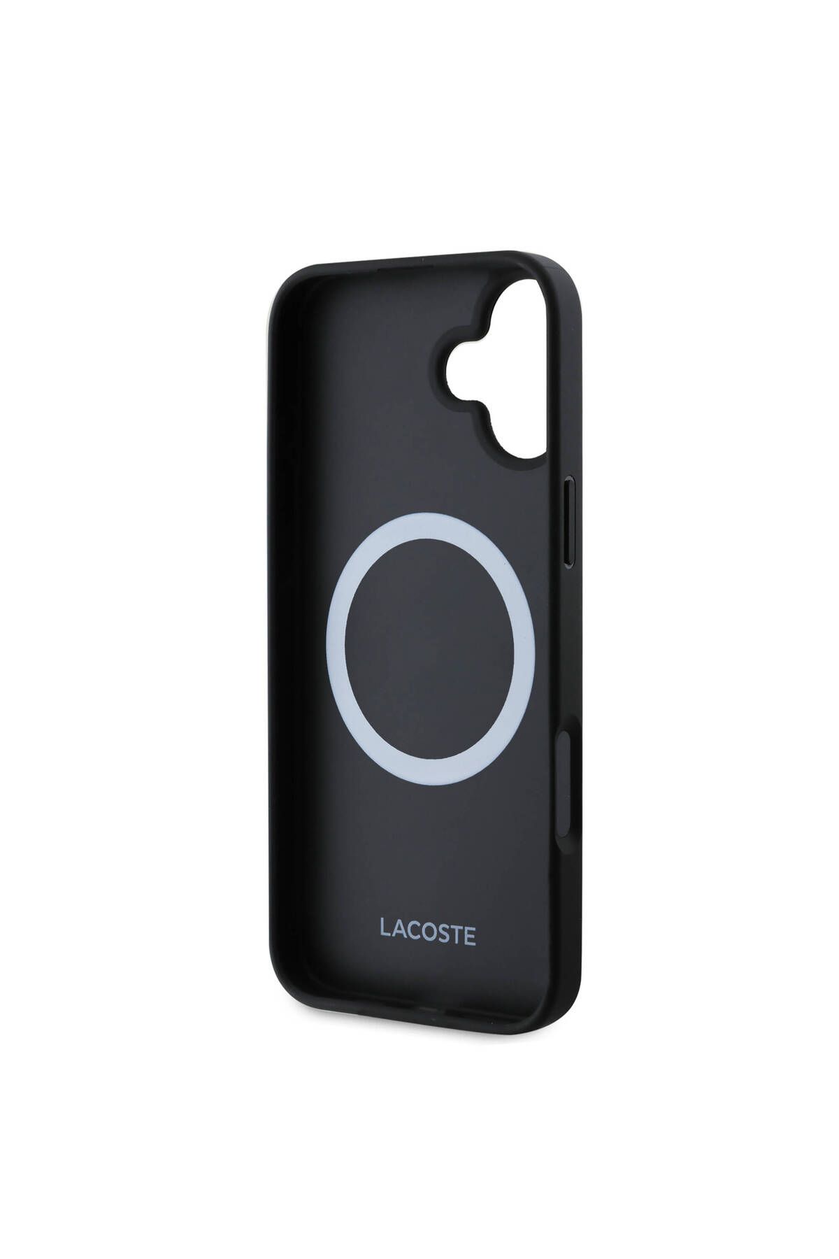 کاور و قاب آیفون 16 مورد سازگار LACOSTE دارای مجوز MAGSAFE شارژ یک لوگو MONO VINTAGE NAVY BLUE Lacoste