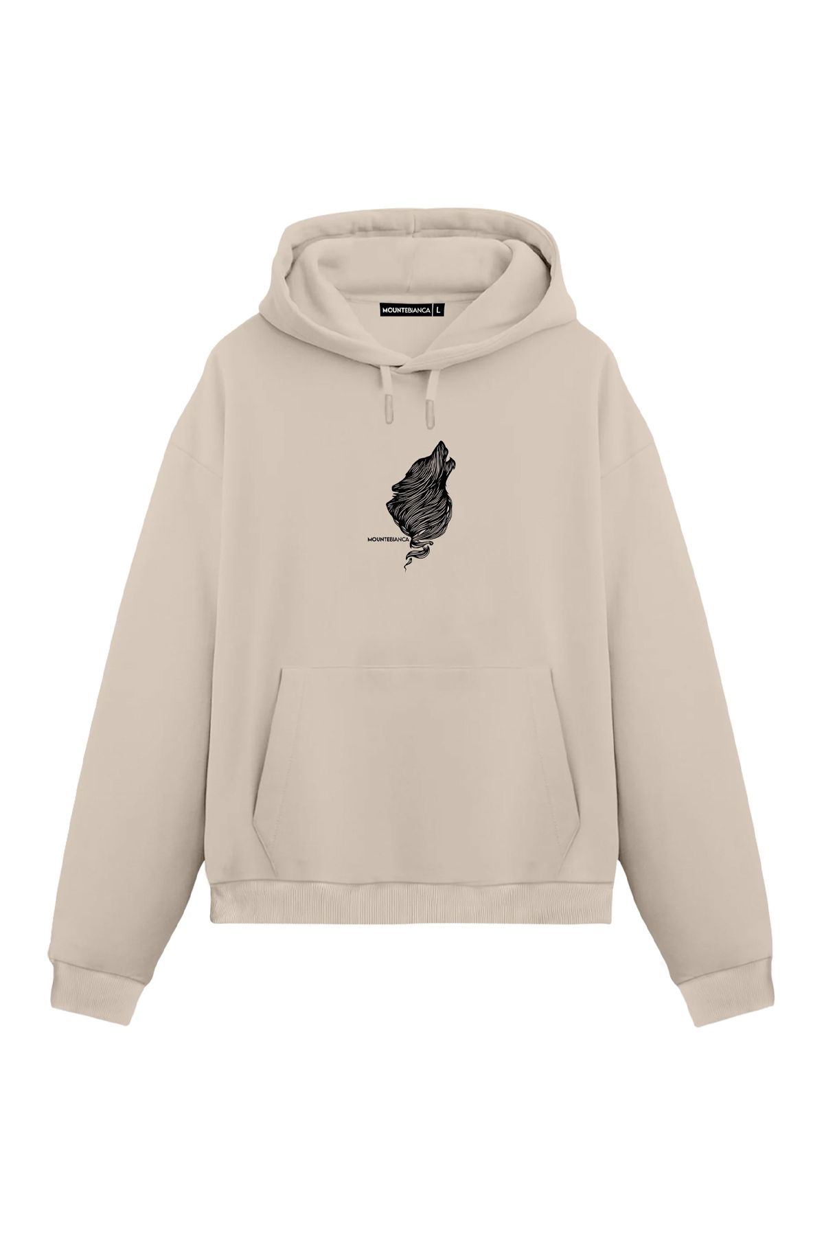 Mounte Bianca-Unisex Wolf - Regular Hoodie 1