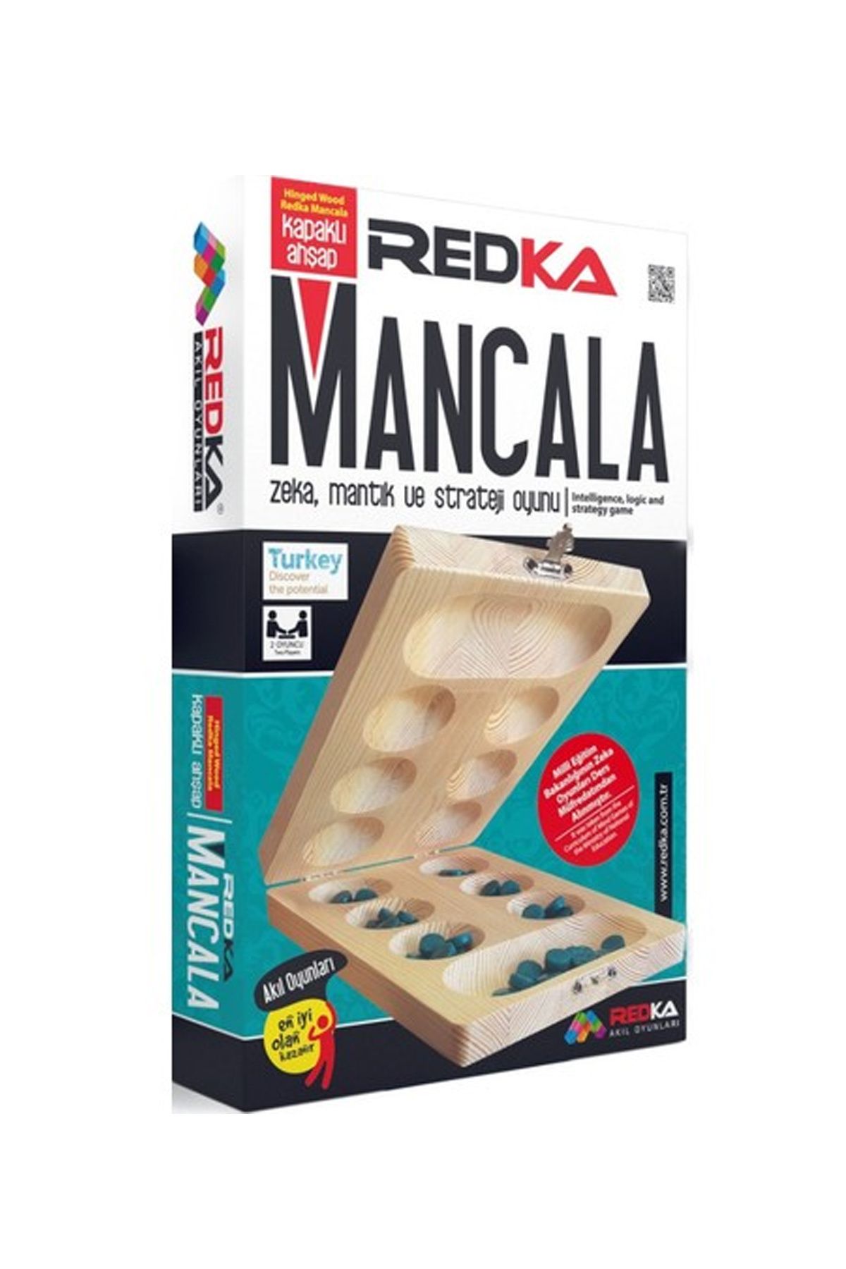 EpicMart Ahşap Kapaklı Mancala Strateji Oyunu