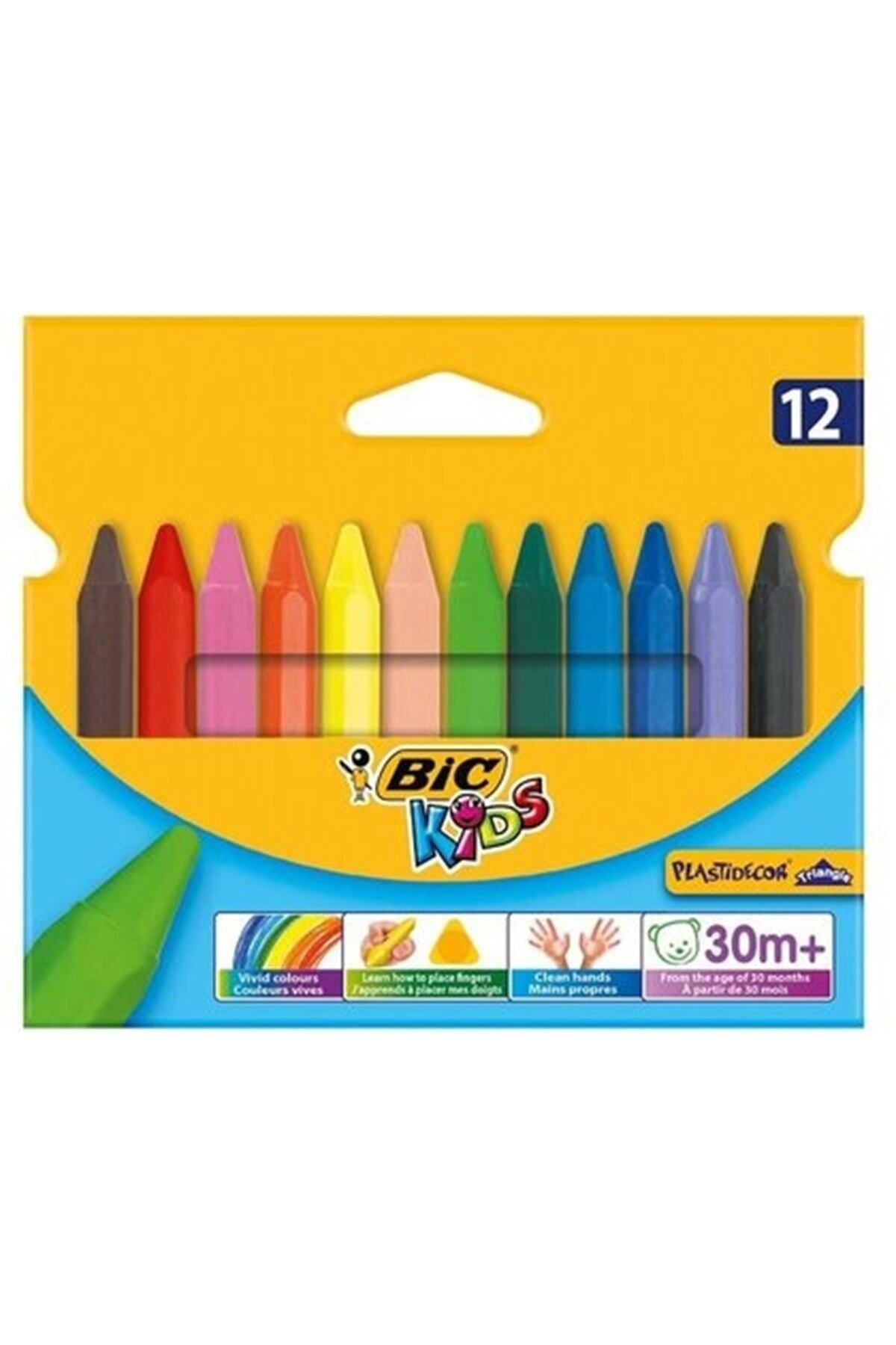 Bic Plastidecor Üçgen Pastel 12 Li