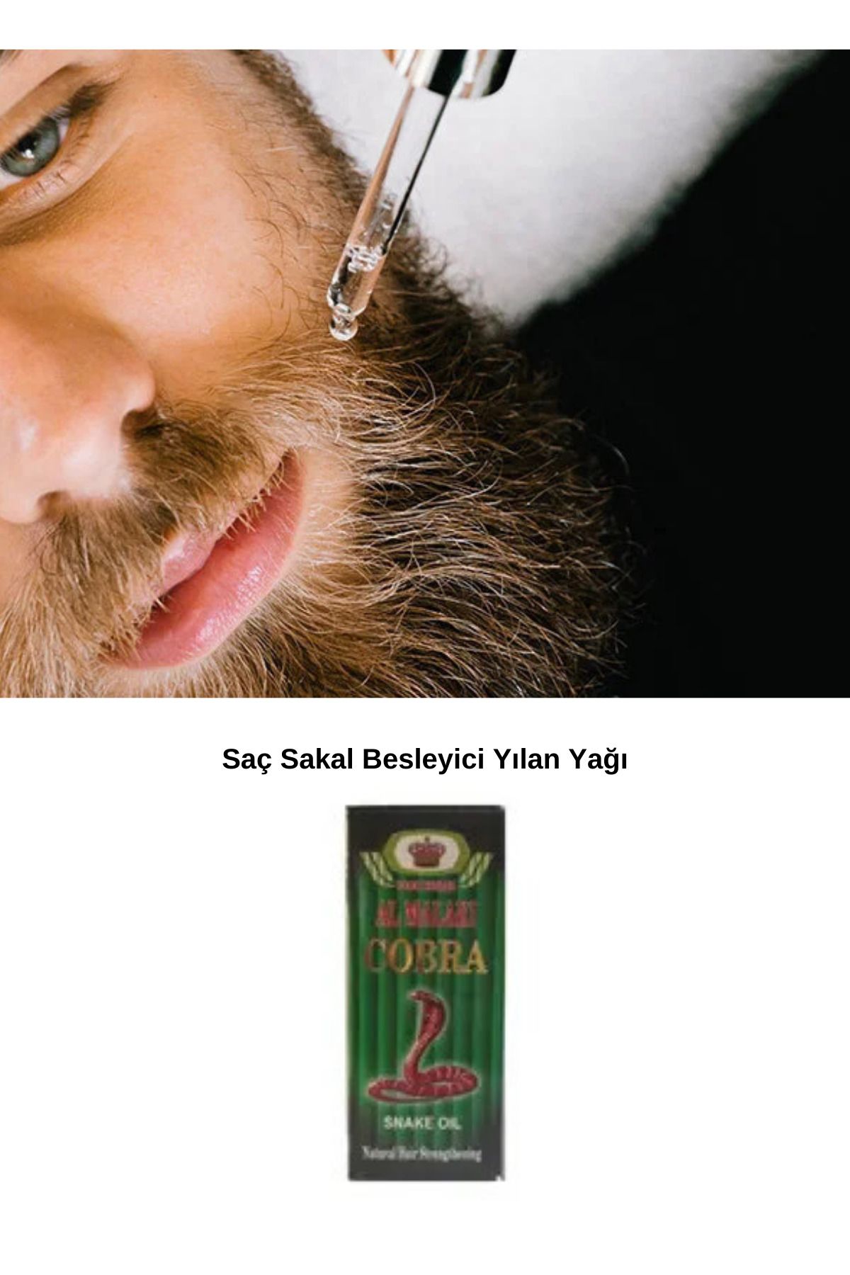 MR RZN STORE Kobra Saç ve Sakal Besleyici Gürleştirici Yılan Yağı 70ml