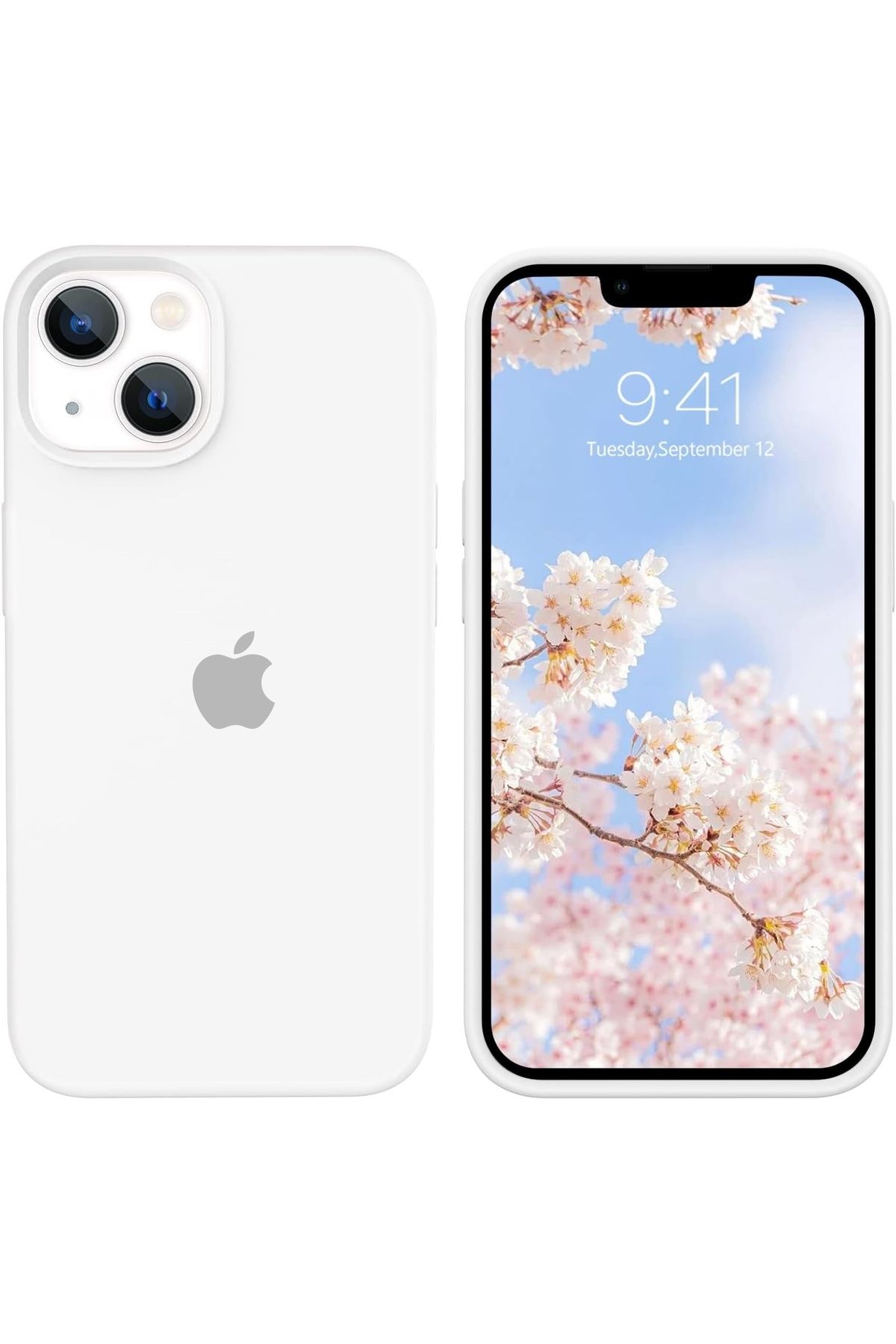 izzytech iPhone 14 Plus/15 PLUS Uyumlu Dayanıklı Astar Yumuşak Logolu Kılıf