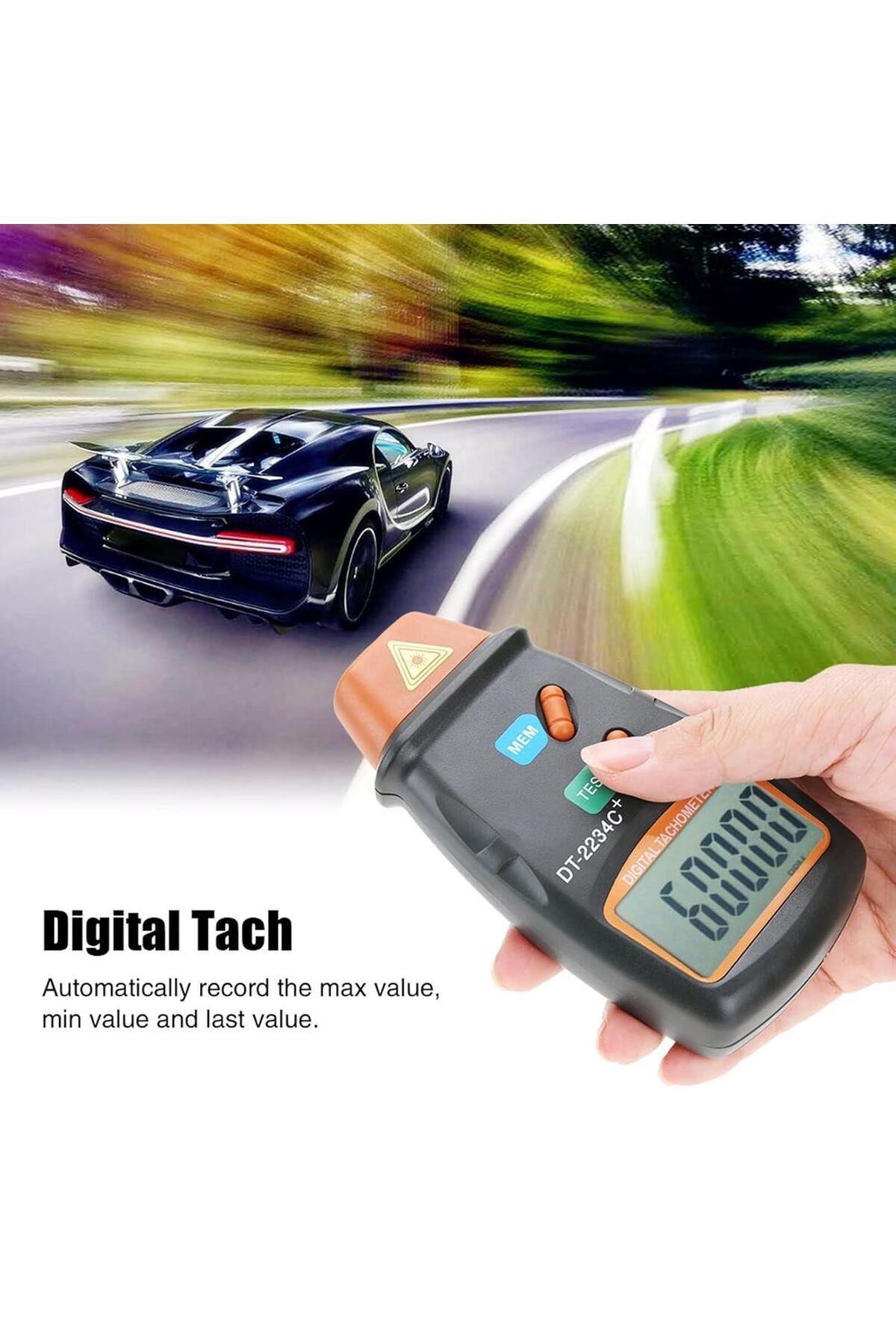 Arduino-1 Pcs Dt-2234C + Digital Optical Digital Tachometer Digital Tachometer Non-Contact Tachometer Tachometer... 4