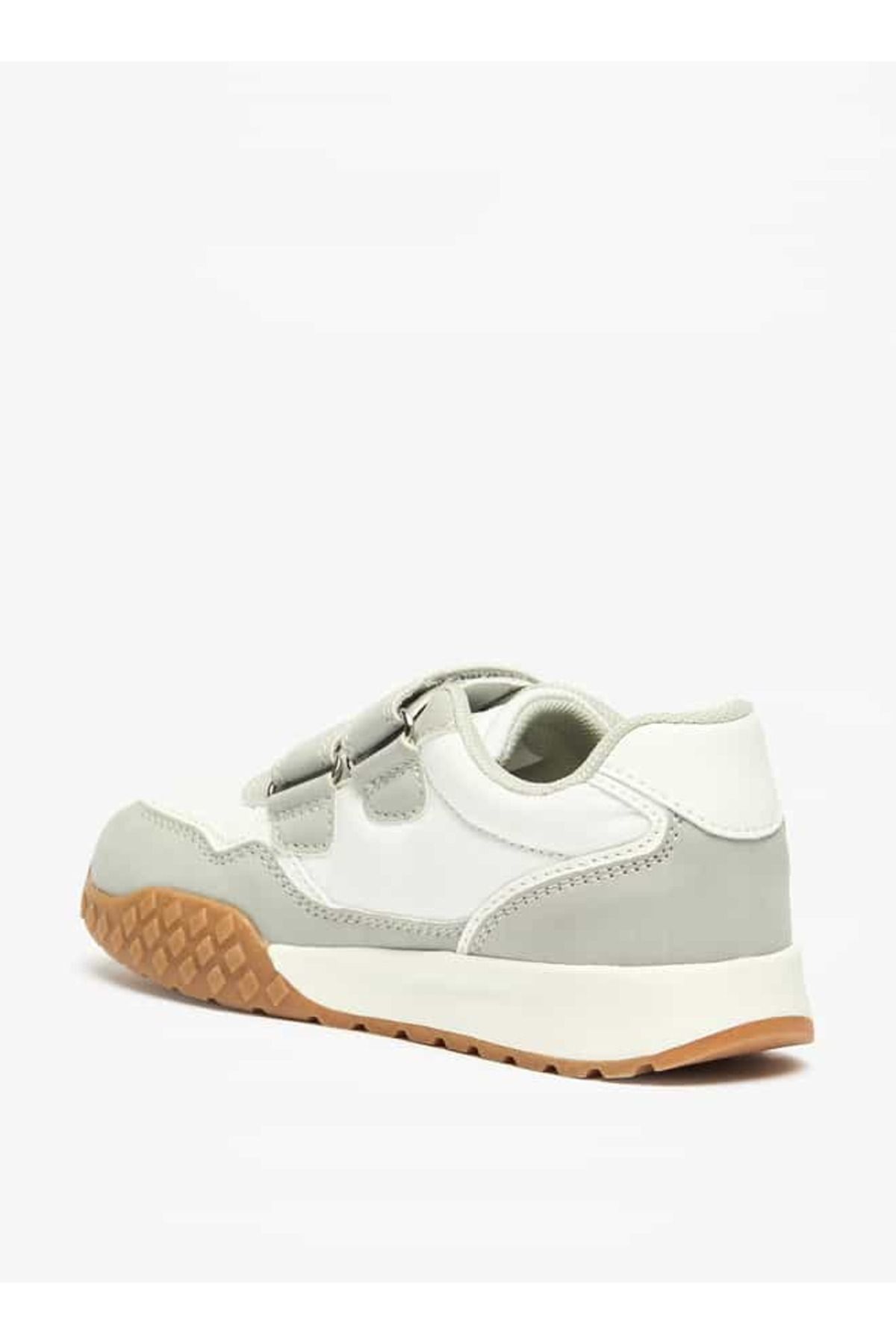 Juniors-Panelled Sneakers with Hook and Loop Closure 2