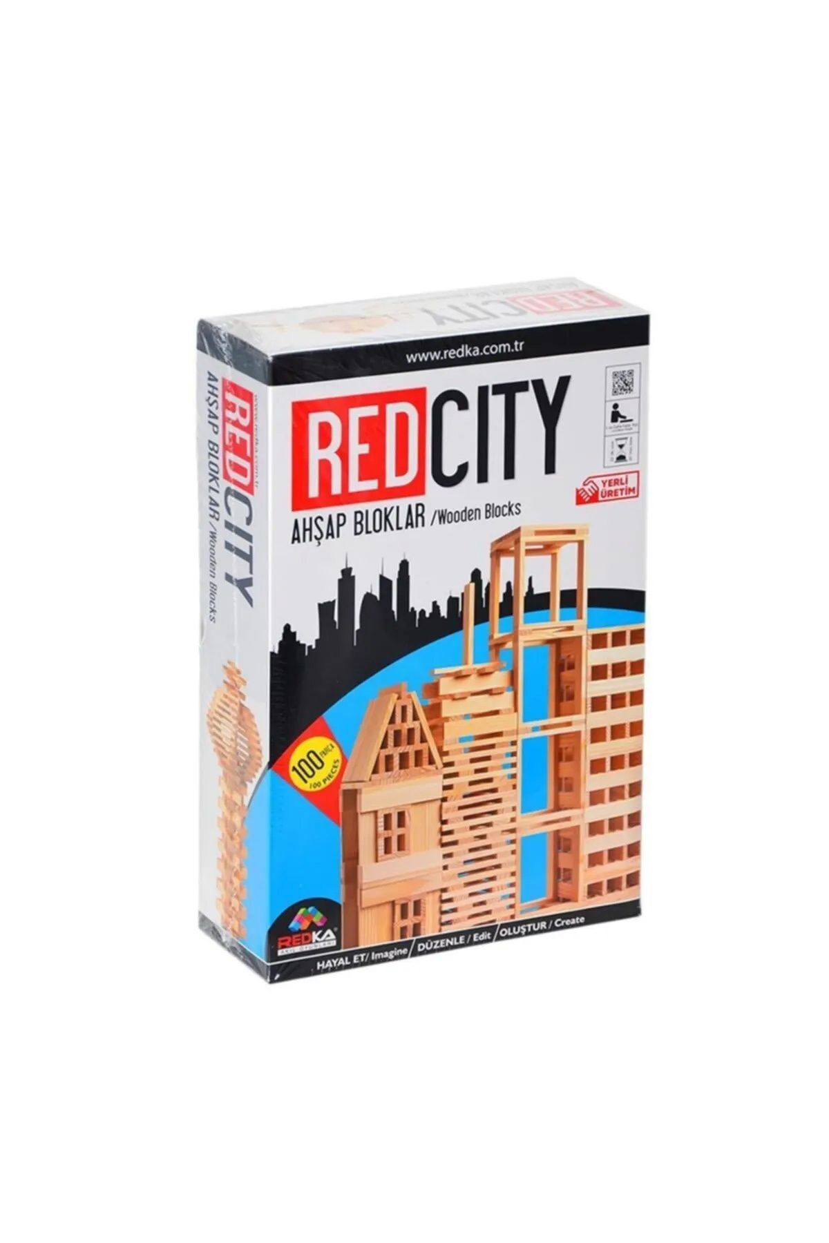 EpicMart Akıl Oyunları Redcity Oyunu Ahşap Bloklar