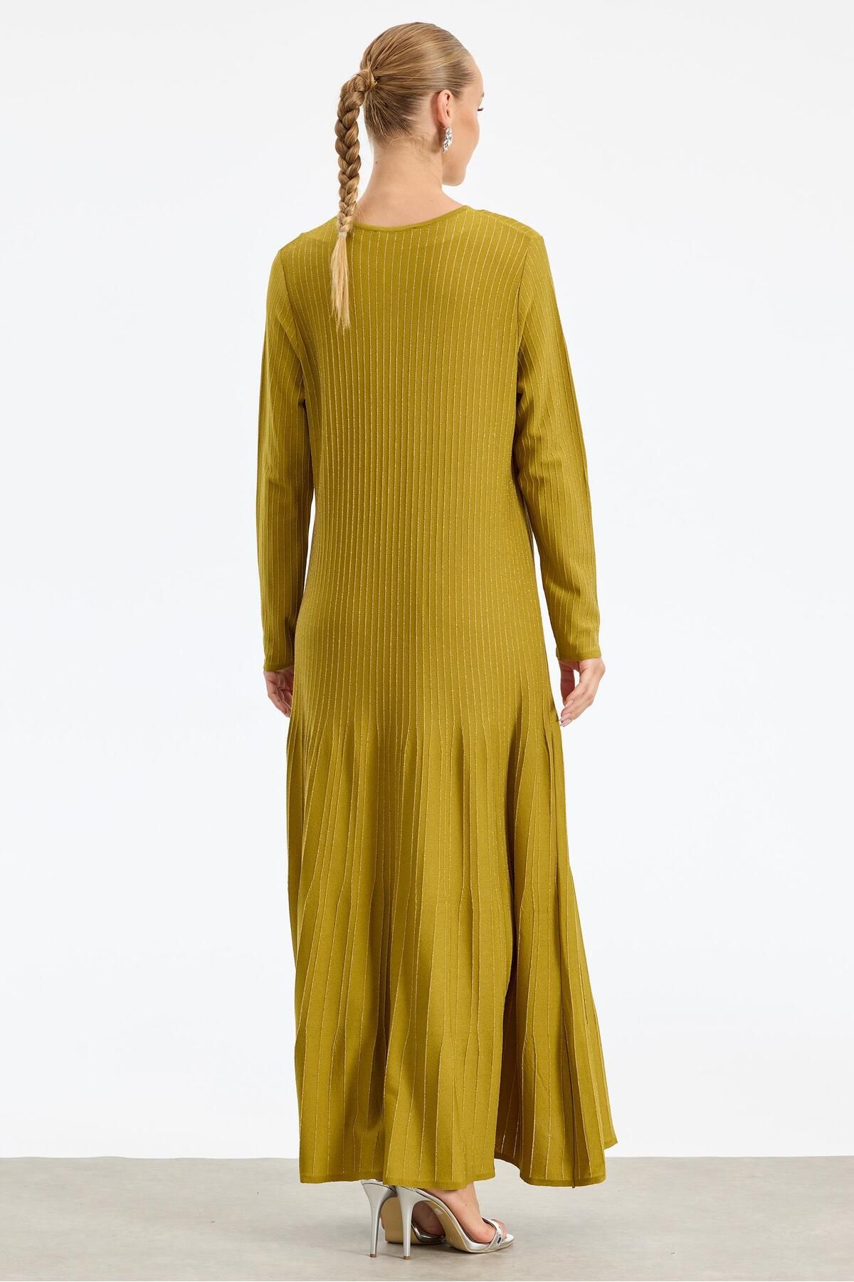 Simli Rayon Elbise ASİT - 4