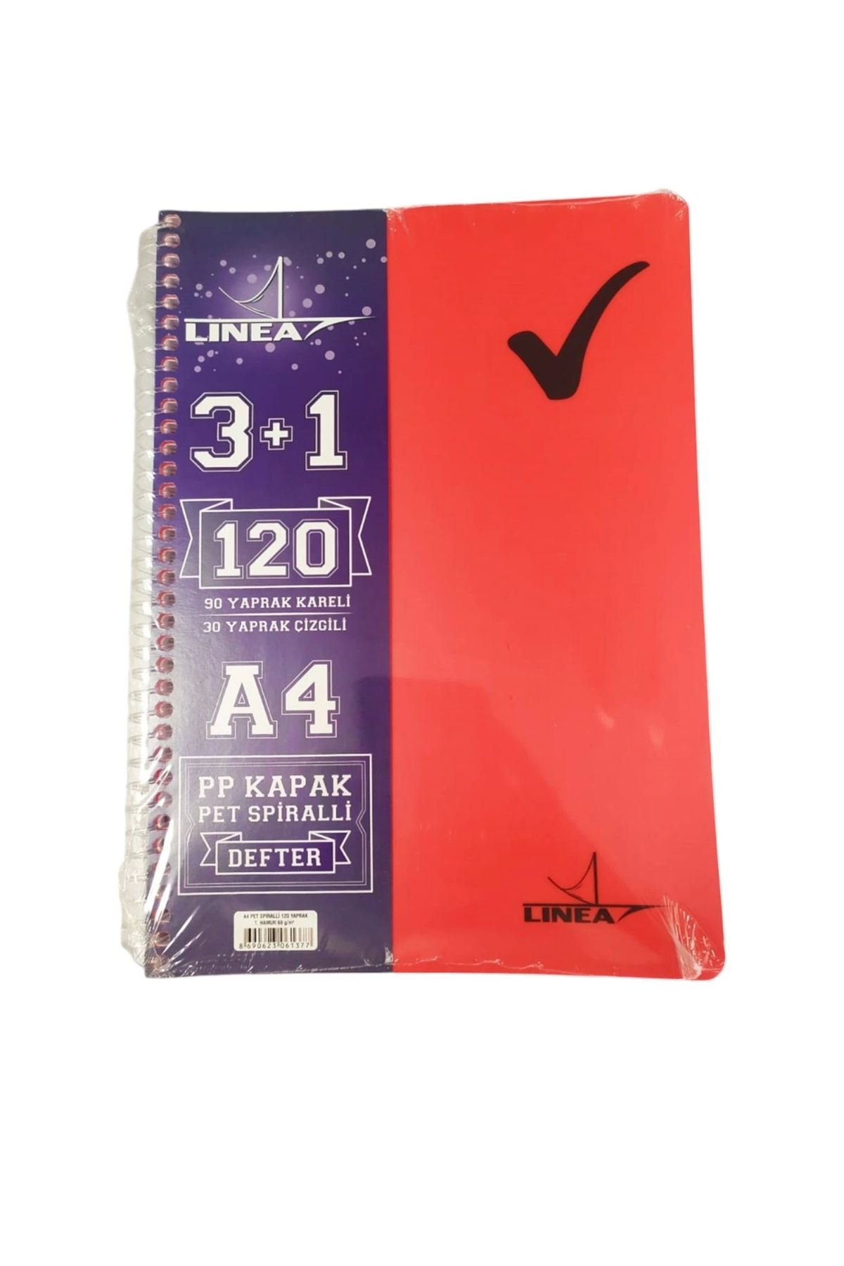 Linea-Linear Pp Kpk.Spr. (3+1) Def. 120 Sheets (Cover Color from Stock Random!) 1