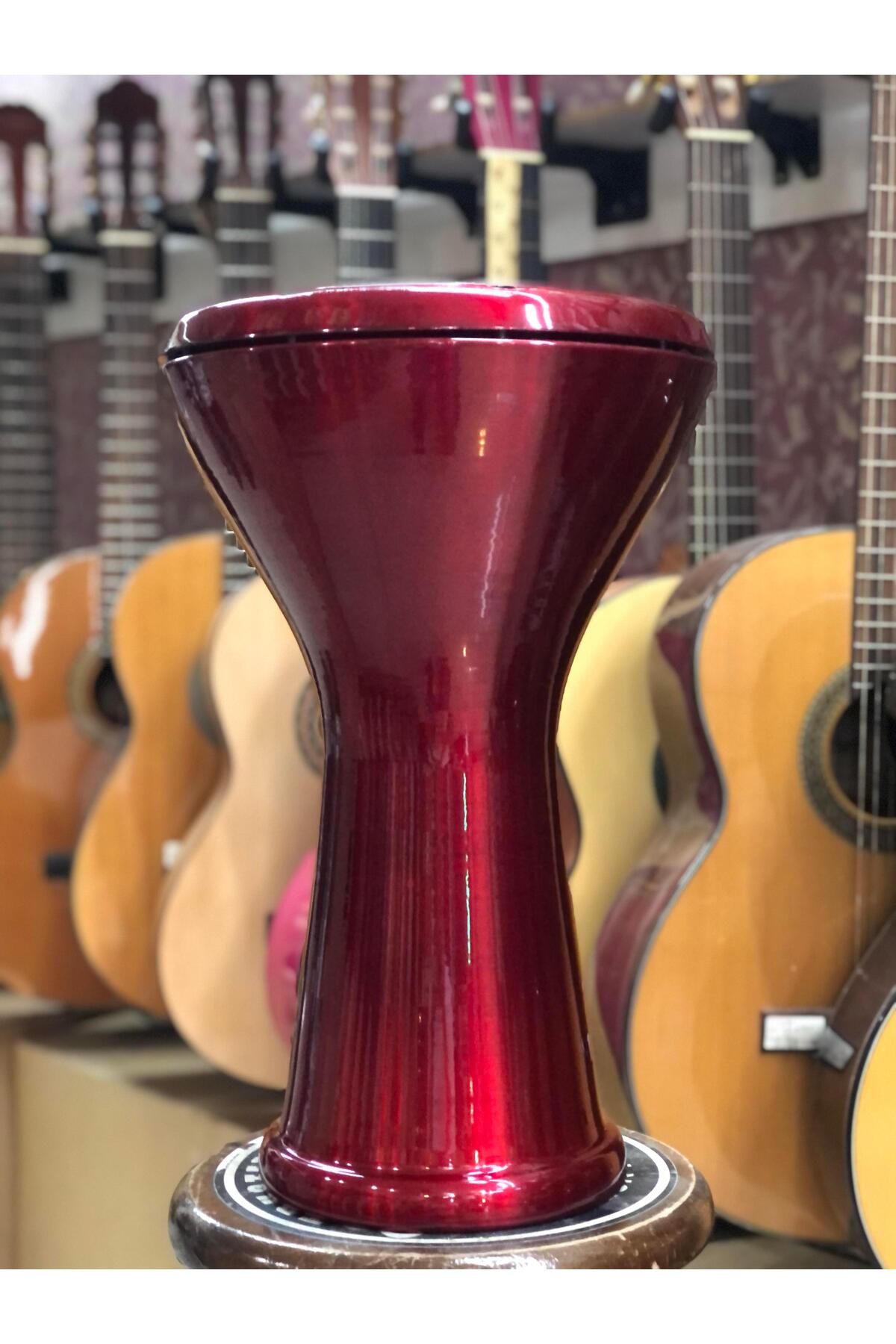 Darbuka Professionale Vatan 3028 - Alluminio Pressofuso, Pelle 22cm, Con Borsa E Chiave - Per Musica Orientale