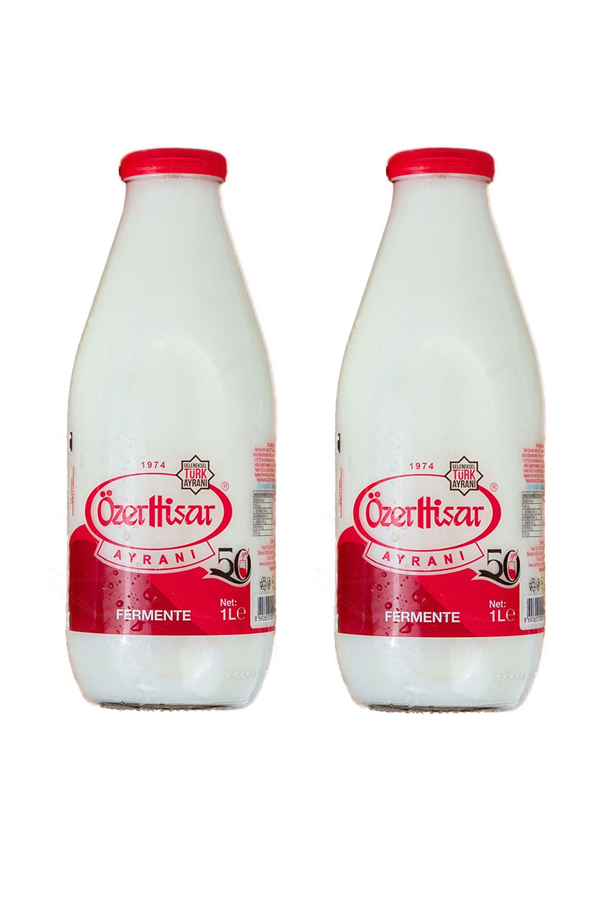 ÖzerHisar Cam Şişe Ayran / 1 Litre / 2 ' Li