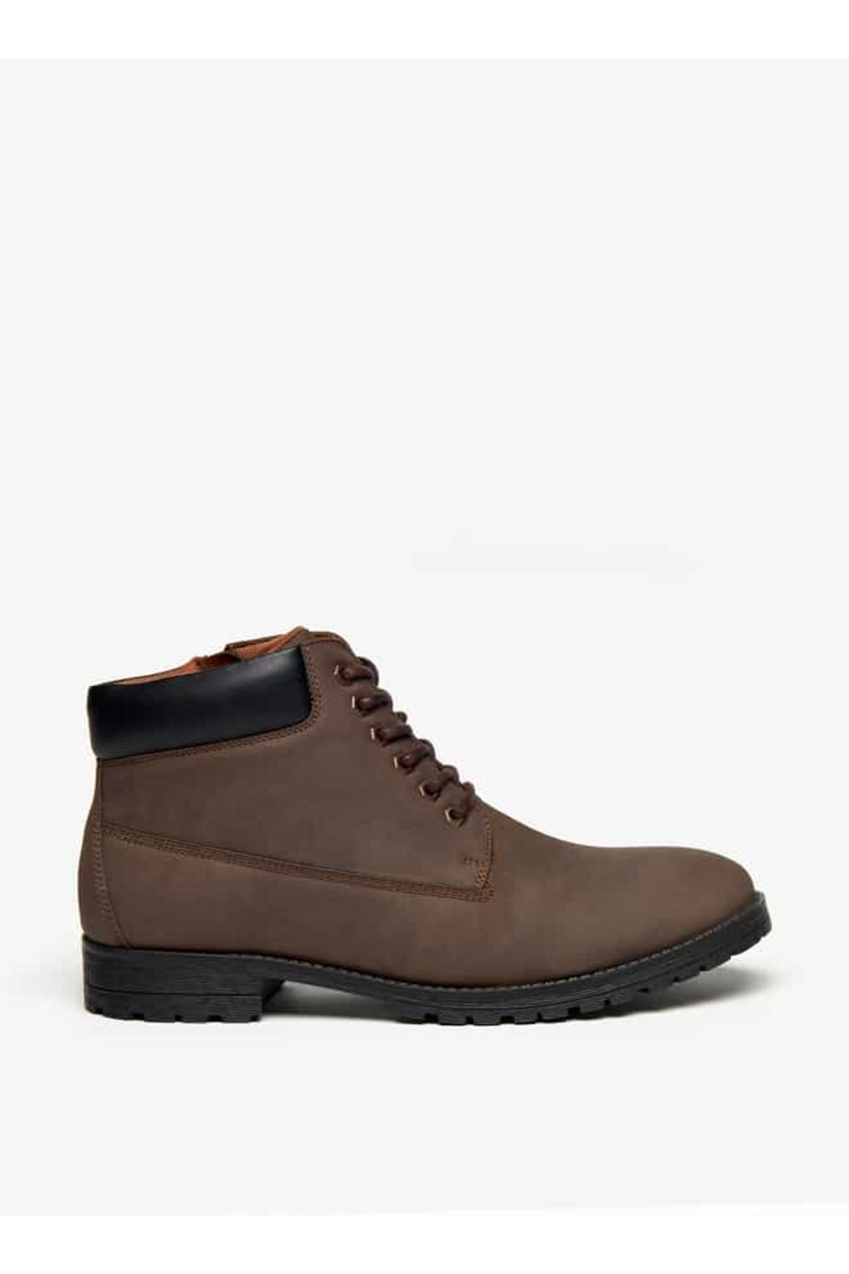 LBL by Shoexpress-Solid Chukka Boots with Zip Closure 3