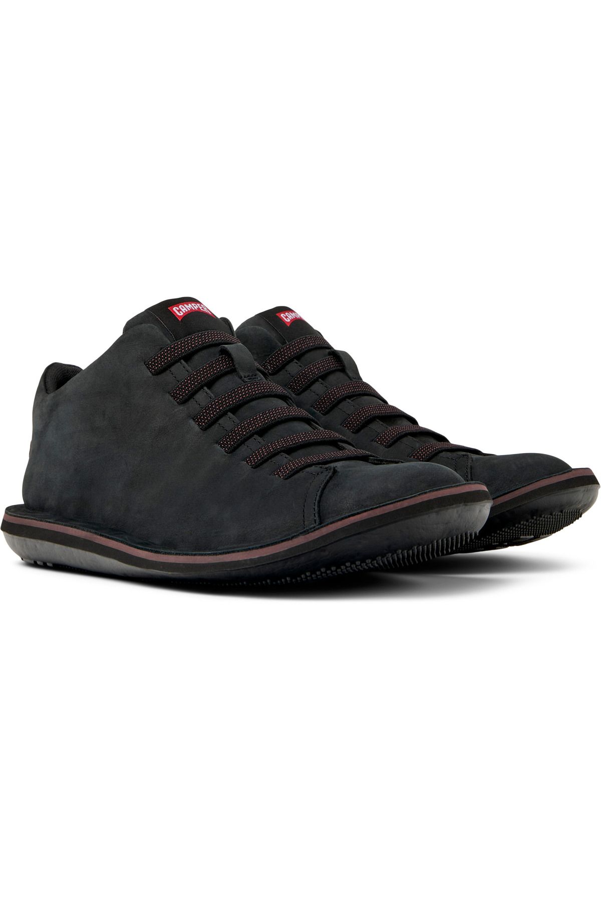 CAMPER-Men's Black Leather Sneakers Beetle 36678-083 2