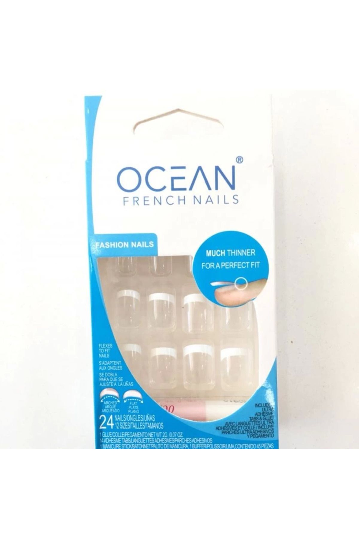 opencart Yeni Opencart Şeffaf Takma Tırnak (Ince French) 192A Kampanya!!!