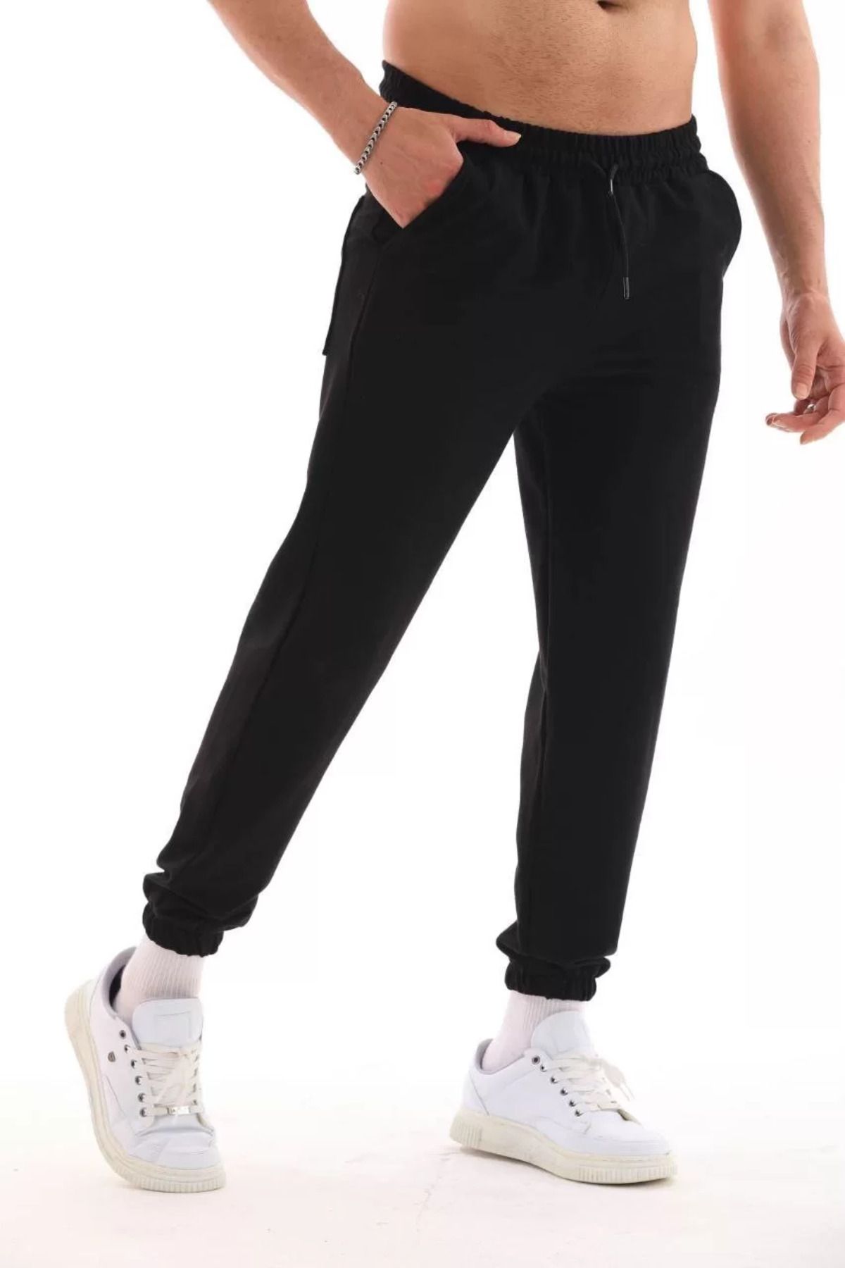 SA Alişveriş Dünyam Unisex İki İplik Eşofman Altı - Siyah