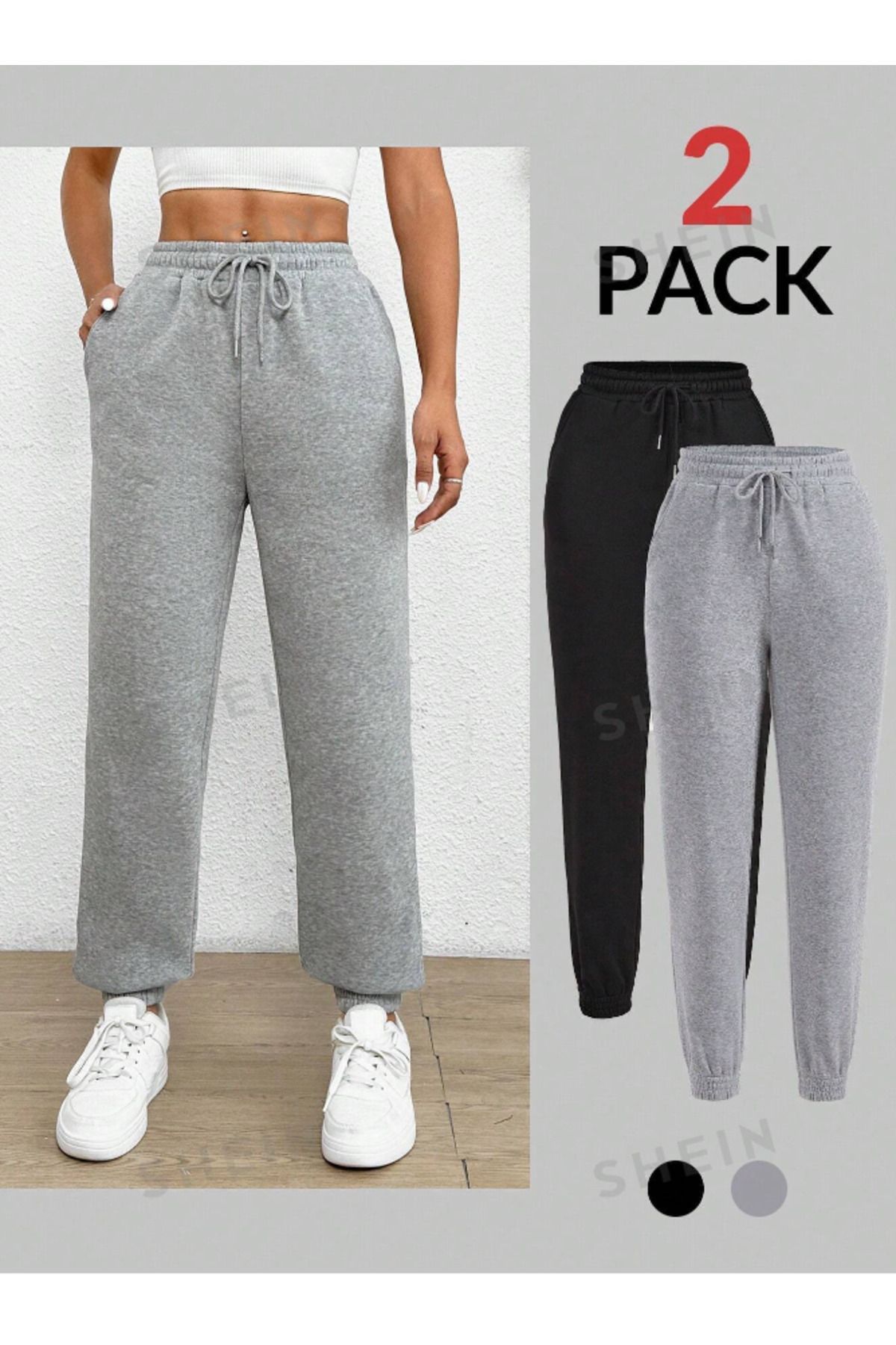 شلوار ورزشی yx yustex sport Gray Wide Cut Jogger Leg Heat