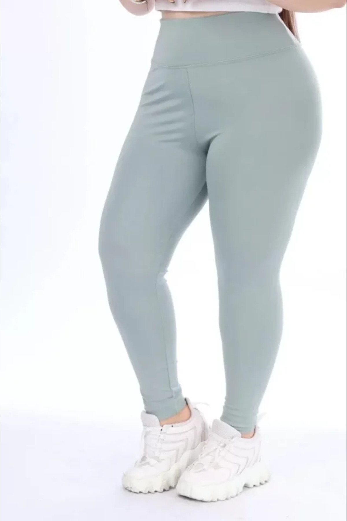 modamtn Yüksek Bel Dalgıç Battal Tayt - Gri