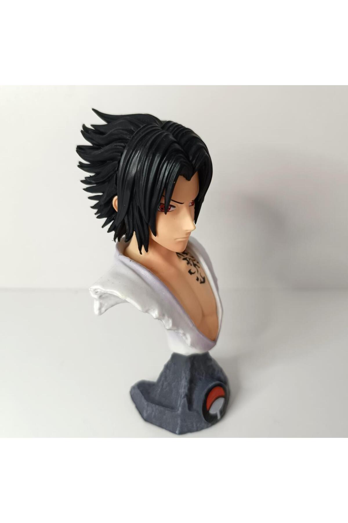 Hd Marketim-Anime Naruto Sasuke Uchiha Bust Action Figure Toy Figurine 14cm 6