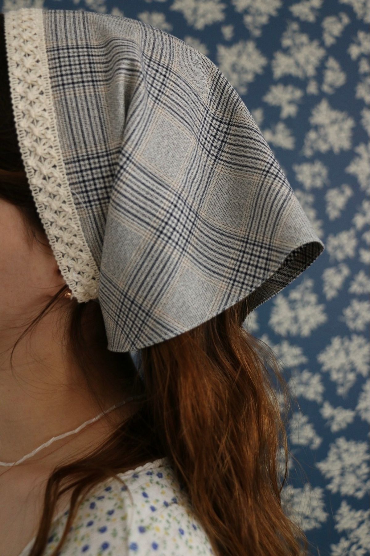 Hoyatap-Large Size Lace Back Tie Lace Bandana with Thick Fabric - Hair Accessory 2